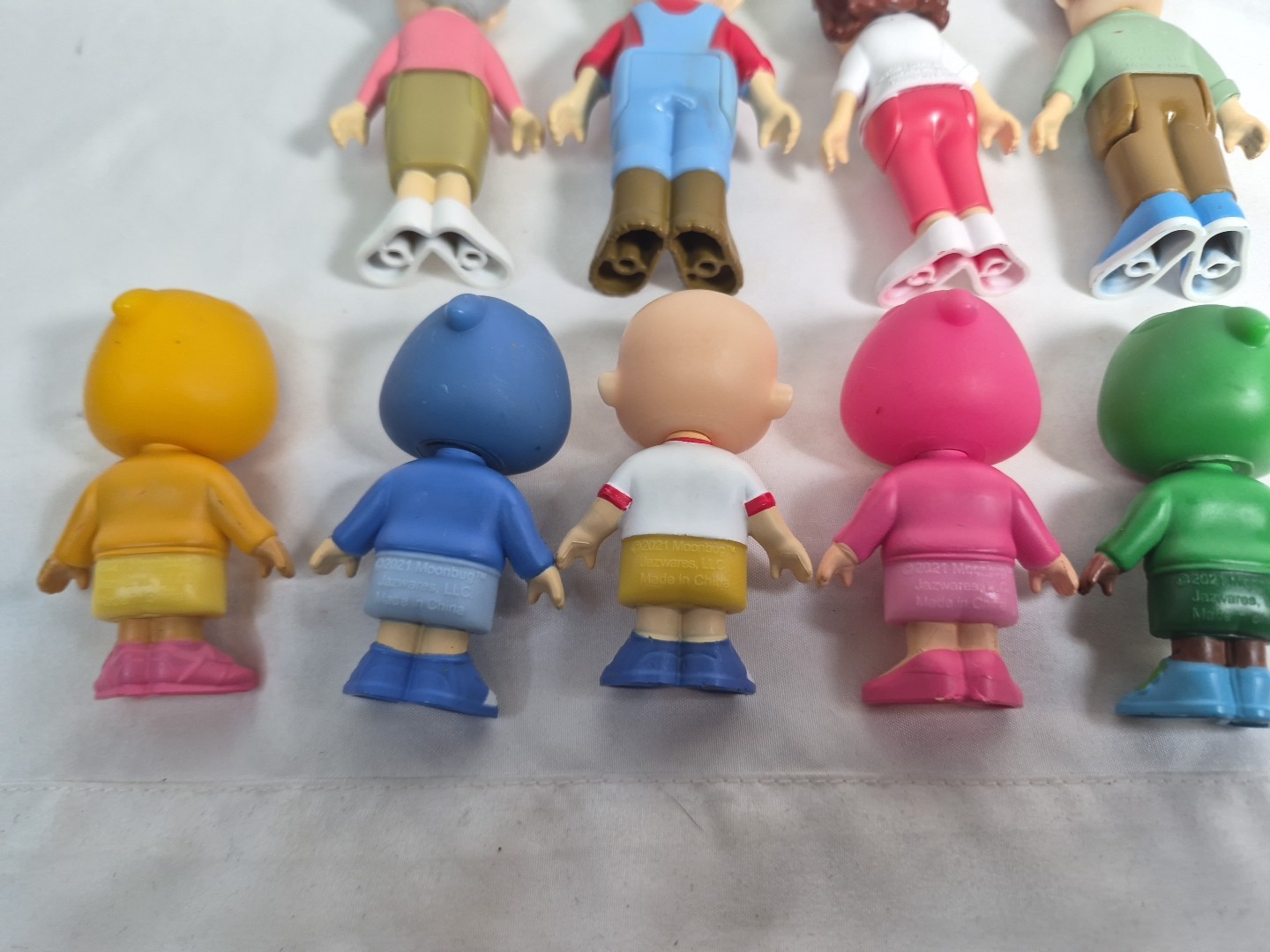 9 Pc. Cocomelon Family Friends Figures JJ 2021 Moonbug Jazzwares Plastic Figurin