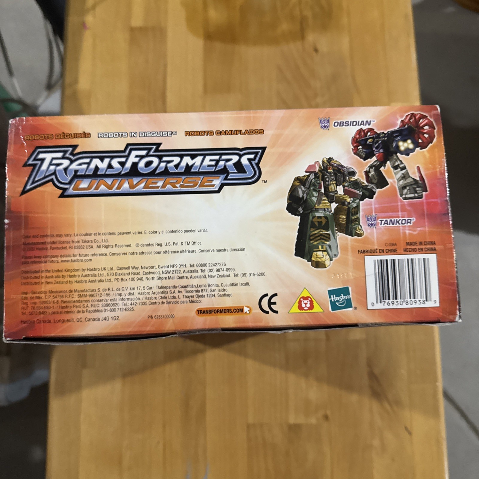 Transformers Universe Tankor & Obsidian 2003 & NIB Sealed