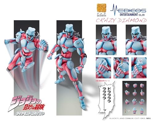 Super Action Statue JoJo&rsquo;s Bizarre Adventure 4 Crazy Diamond Figure JOJO