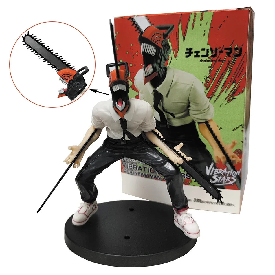 18cm Chainsaw Man Figure Denji Power PVC Action Figurine New Collectible Toy