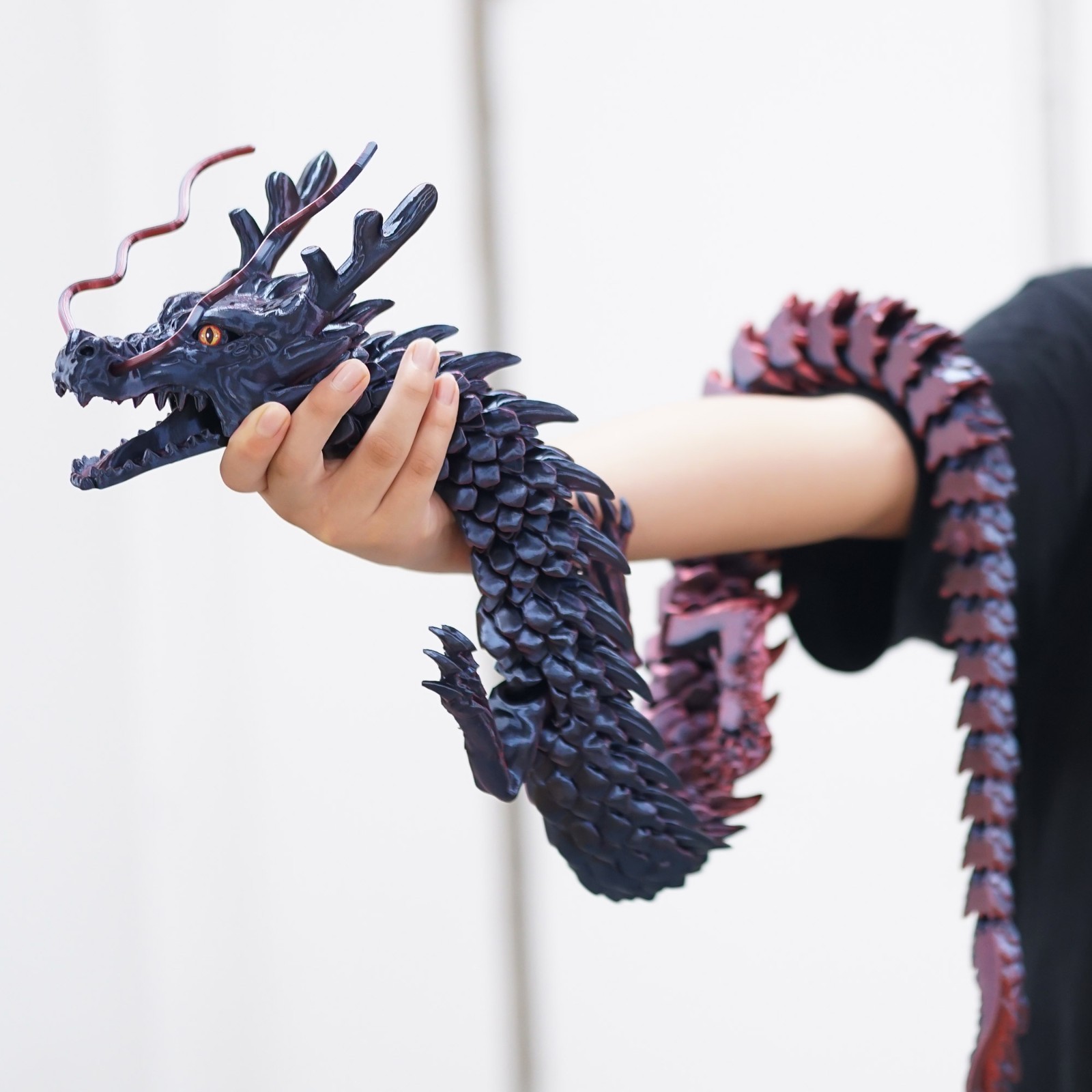 47.5inch 3D Printed dragon Model,Articulated Animals figure,Toys Home Decor