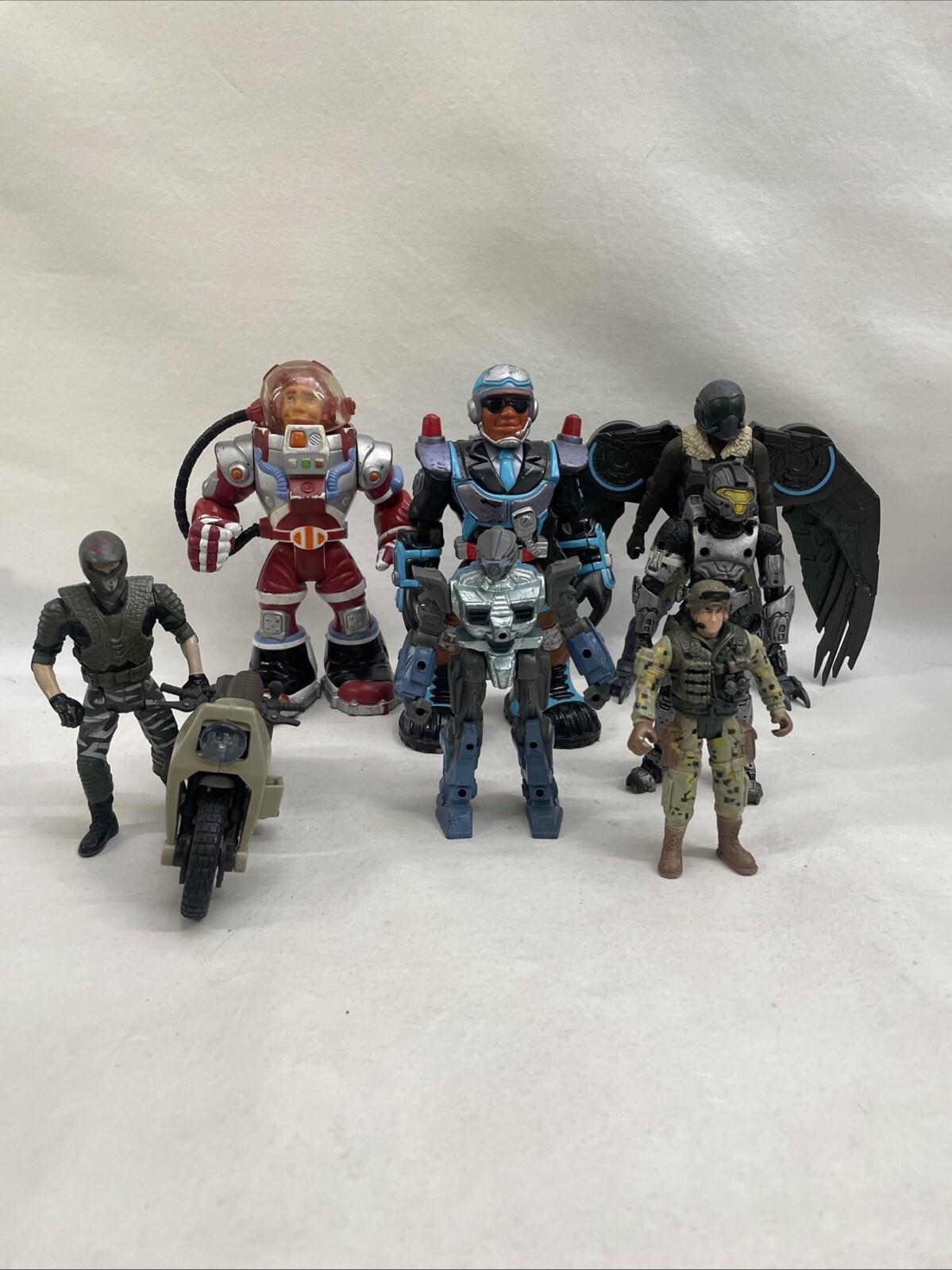 Mixed Lot Of 8 Action Figure Toys