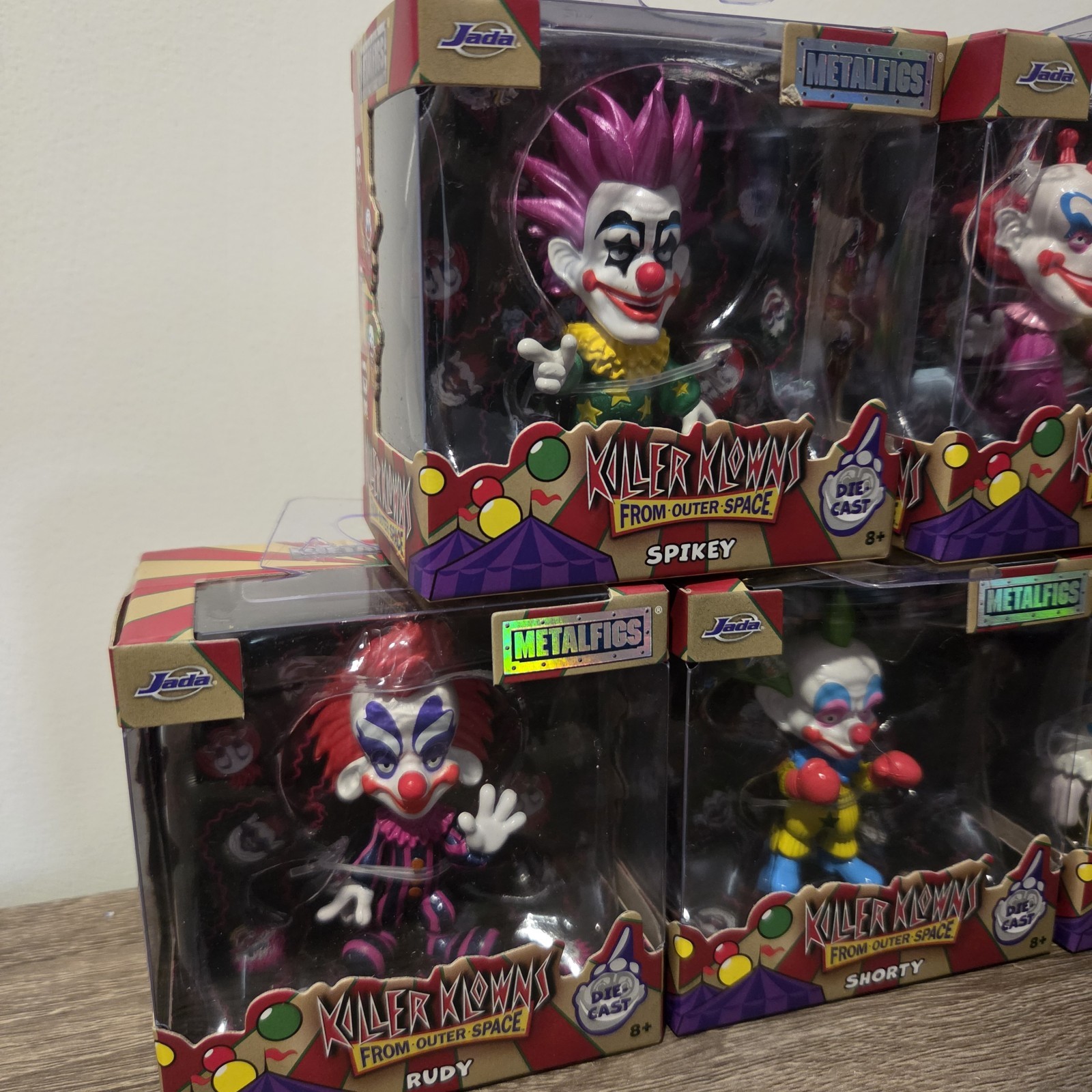 Killer Klowns from Outer Space Complete Set Jada Metalfigs 2.5” Figure Die-cast