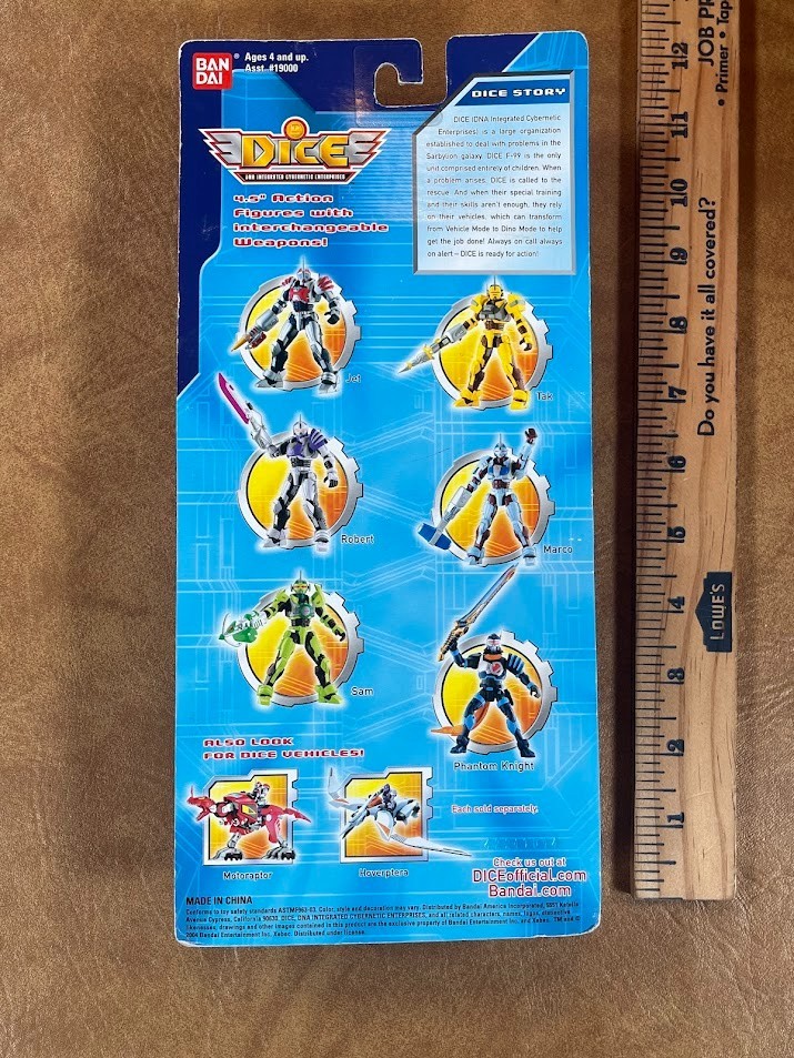 Bandai Dice DNA Intergrated Cybernetic Enterprises Jet 4.5” Action Figure #19001