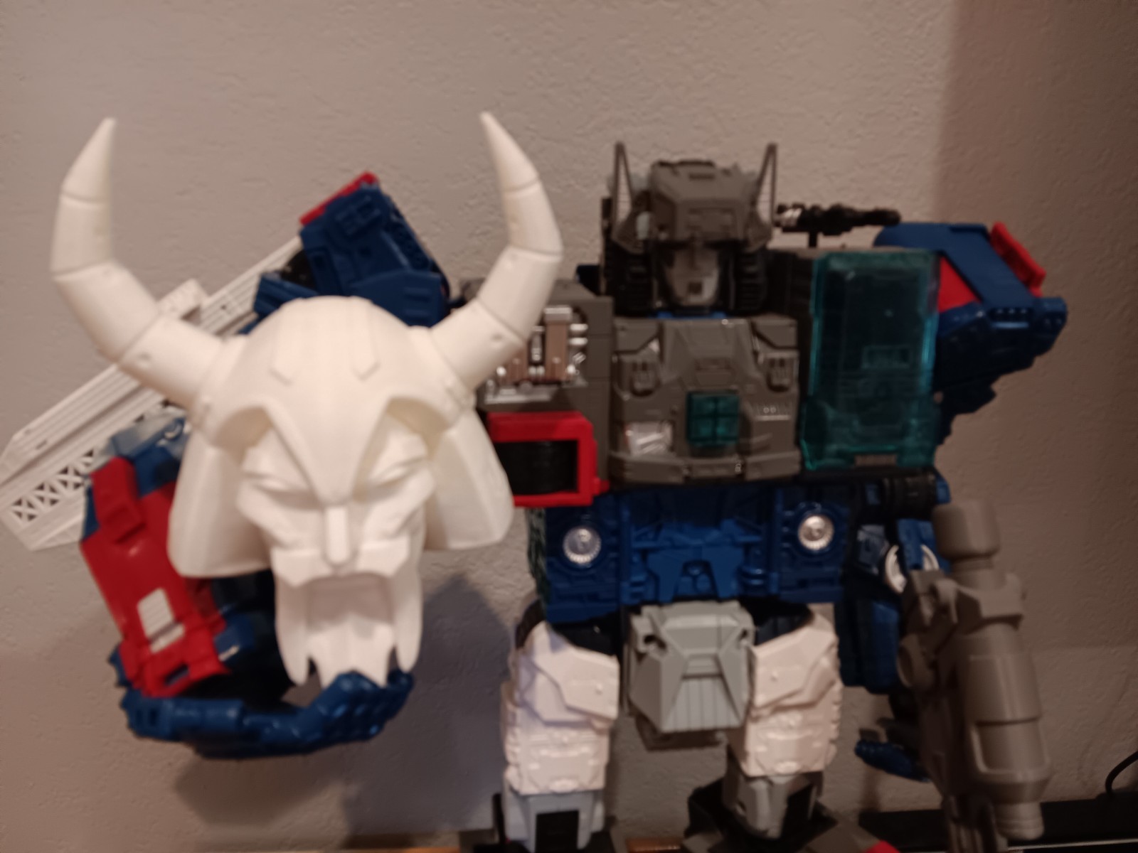 Retro G1 Transformers style Unicron head 3D printed Choose your color. Paintable