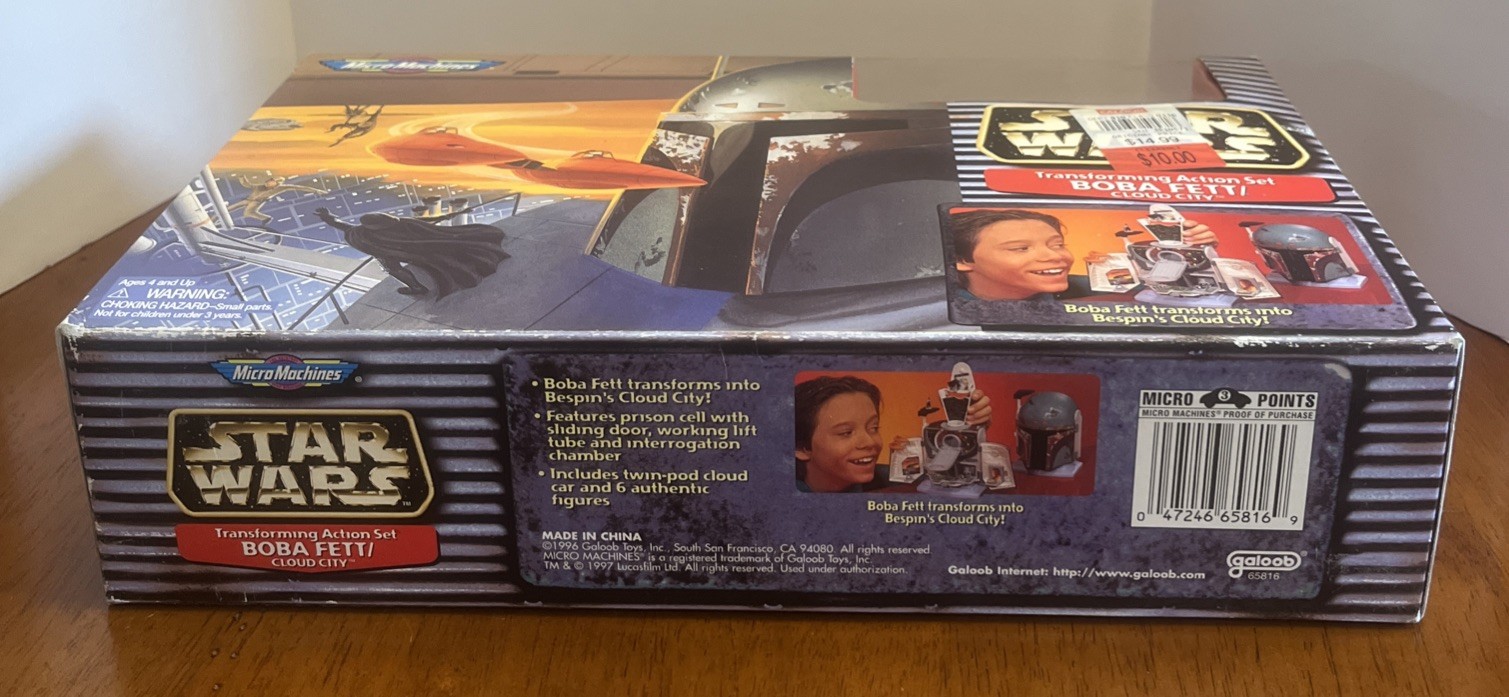 Micro Machines Star Wars Transforming Action Set Boba Fett/Cloud City NWT