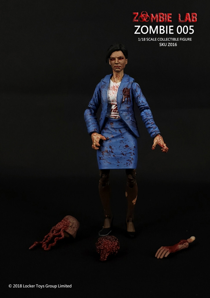 Zombie Lab 1/18 scale (4&Prime;) action figure Zombie 5