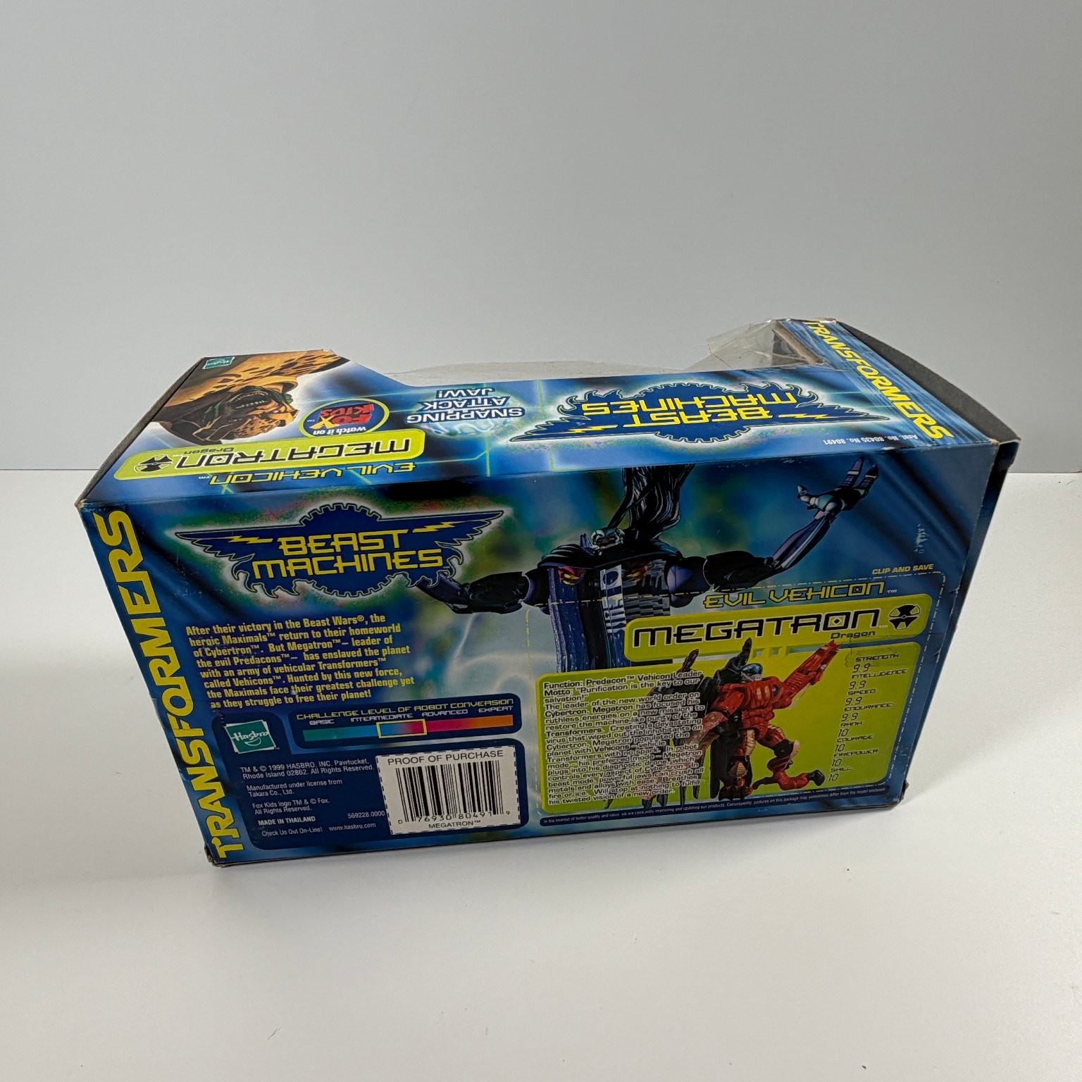 Hasbro Transformers Beast Machines Megatron Evil Vehicon Action Figure OPEN BOX