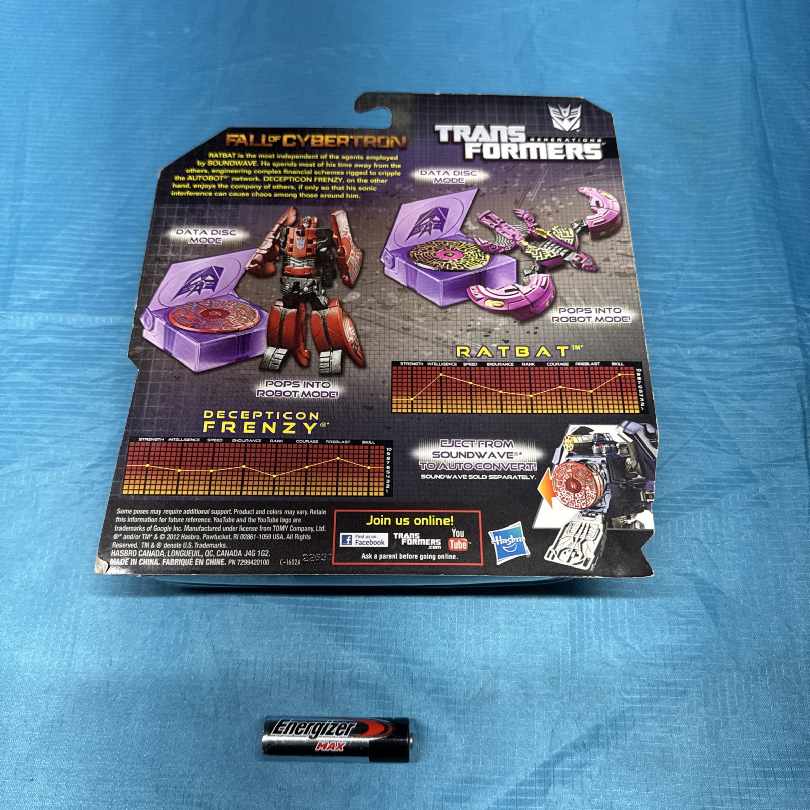 FRENZY & RATBAT Transformers Generations FALL OF CYBERTRON Figures Hasbro 2012