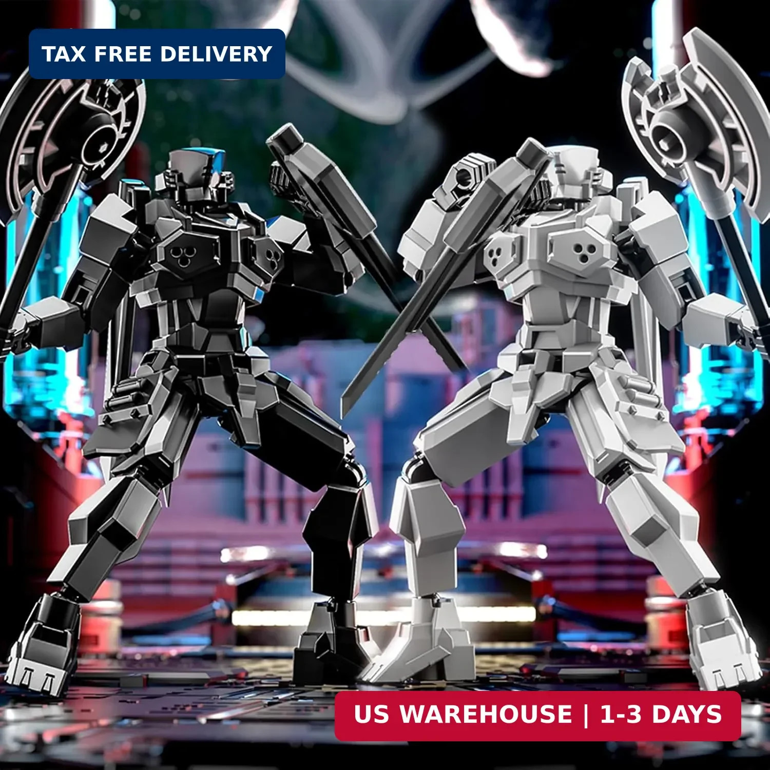 2er Set T13 Action Figure, Assembly Completed Shield Warrior Titan 13 Action Fig