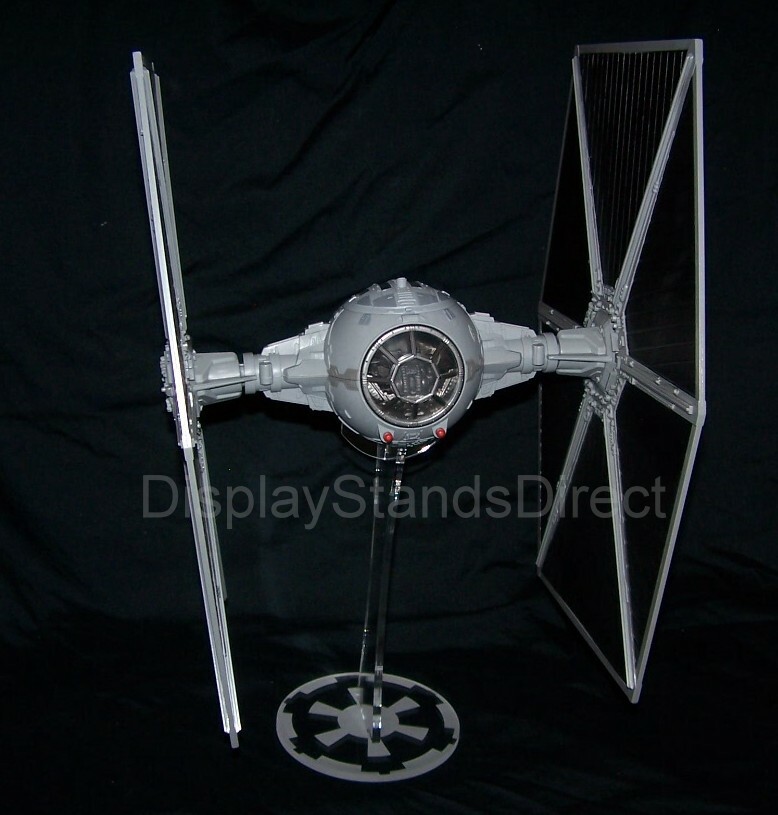 acrylic display stand for Hasbro Large wing Tie Fighter Star Wars positionable
