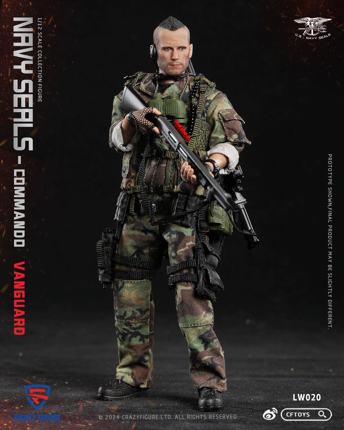 Boxset Figure – Crazy figure 1/12 Scale LW020 Navy SEAL Assault Team Pointman