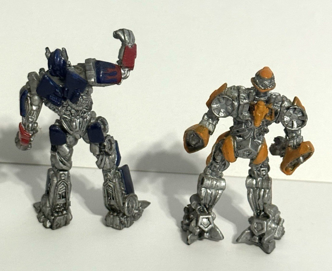 Five Assorted TRANSFORMERS Figures ~ 2.5 in. to 4.5 in.~Some Hasbro~See Pics