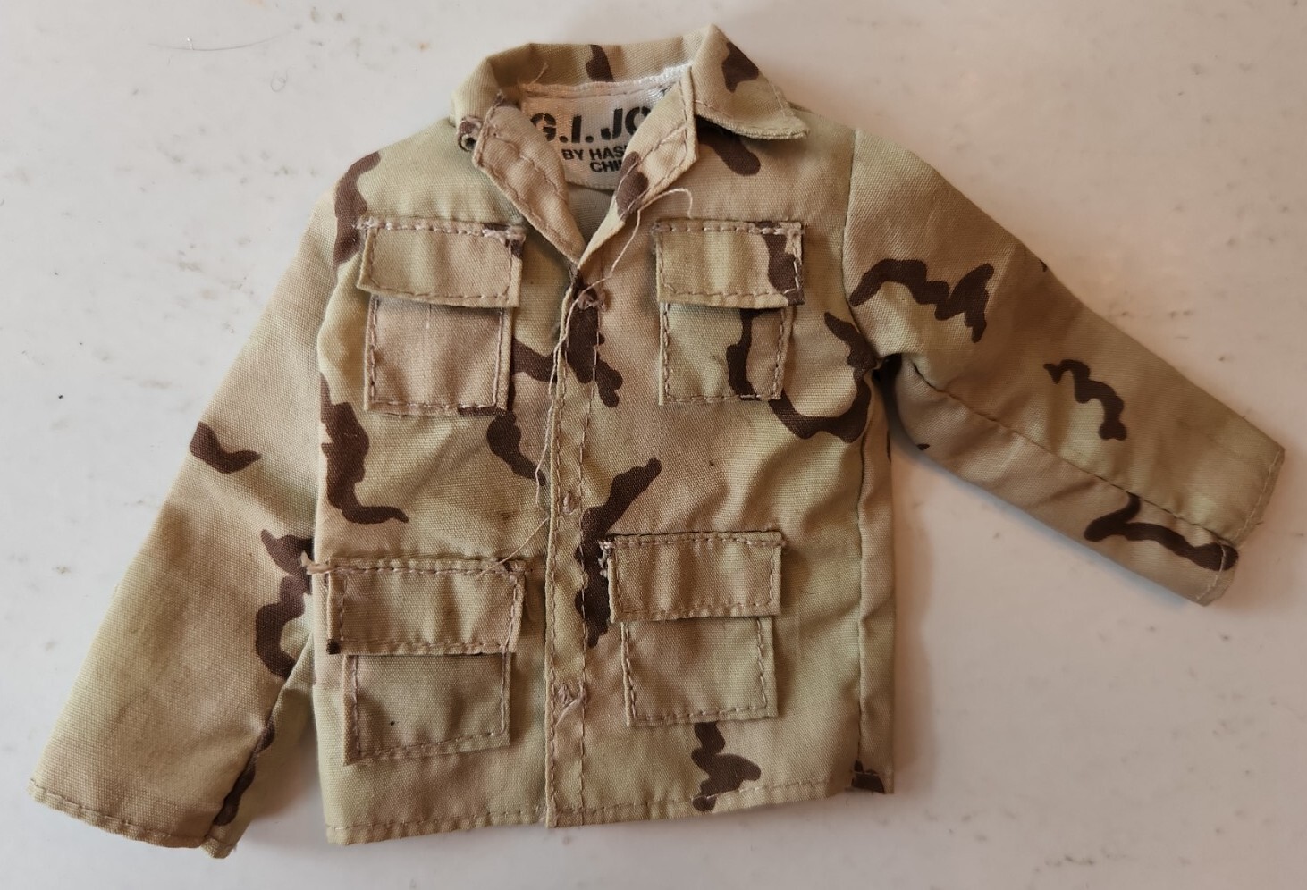 Vintage 12&Prime; GI Joe Camouflage Camo Shirt Tagged 1960s – 1970s