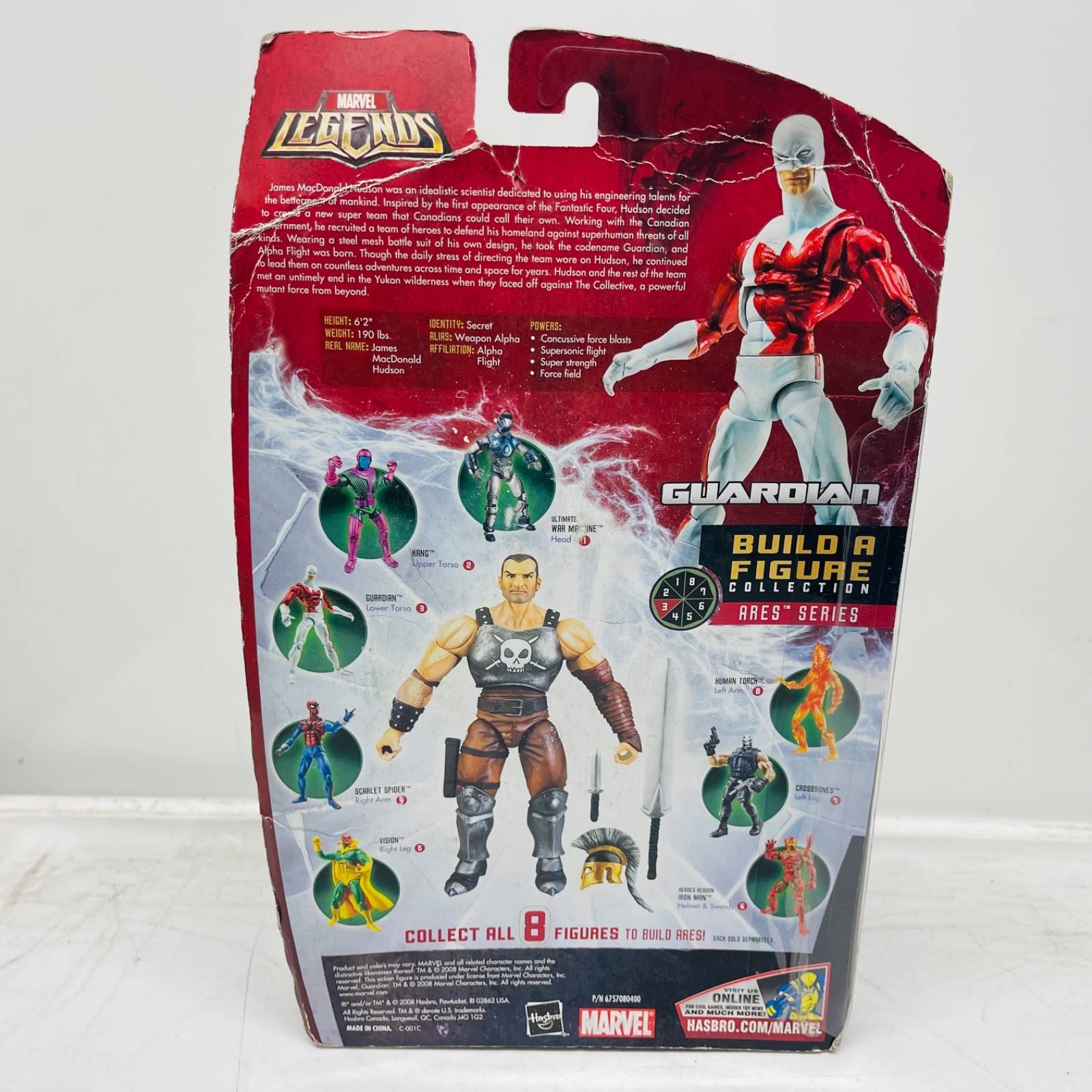Guardian Alpha Flight Vindicator Marvel Legends Walmart Ares BAF Wave 6&Prime; NIP