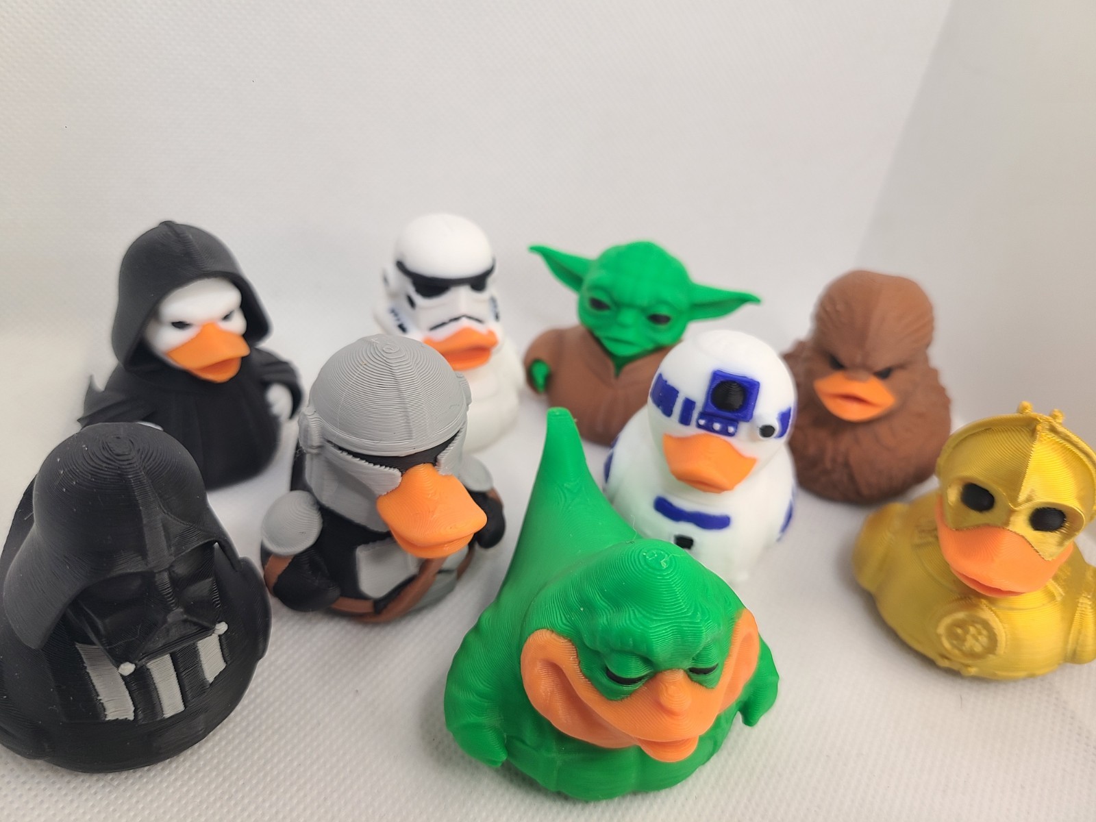 Darth Vader Duck Mini Size Star Wars Mando Gift Birthday Nerd Geek Yoda Lot Of 9
