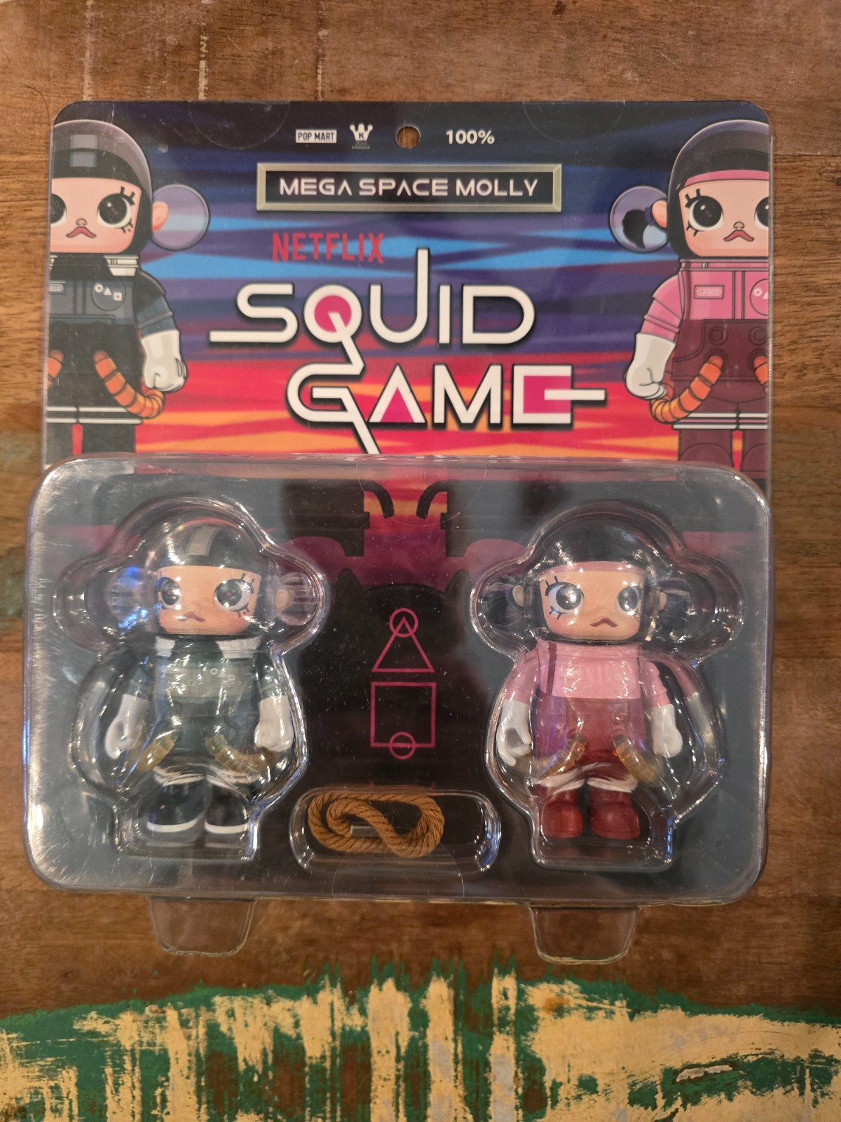 Pop Mart Mega Space Molly x Squid Game Figure Set of 2 Exclusive