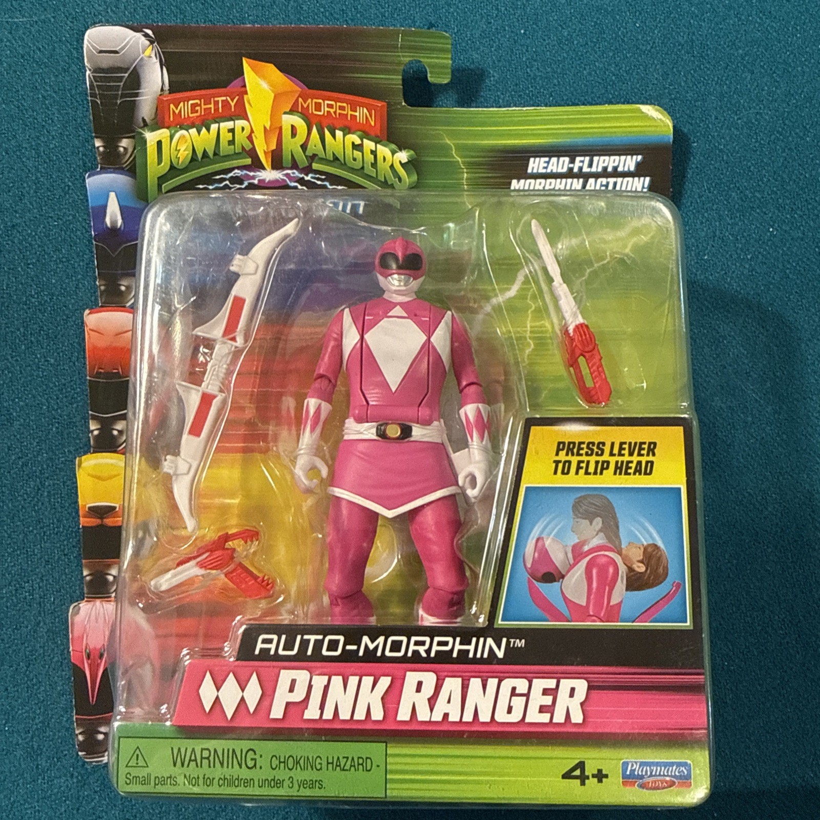 Power Rangers Mighty Morphin Re-Ignition Pink Ranger Action Figure Auto-Morphin