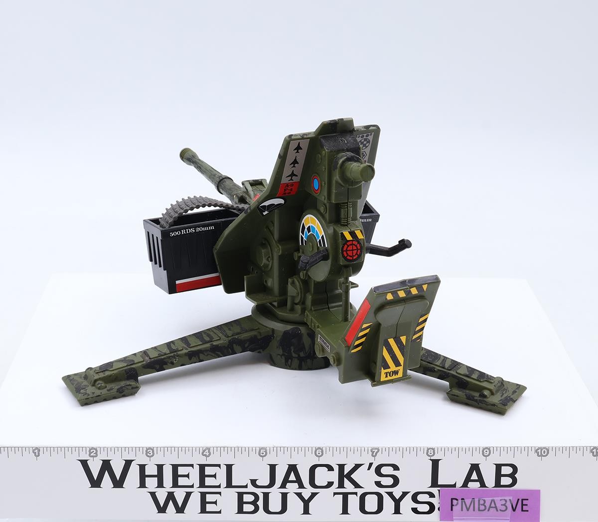 20MM Automatic Cannon Complete CUSTOMIZED Rambo 1986 Coleco Action Vehicle