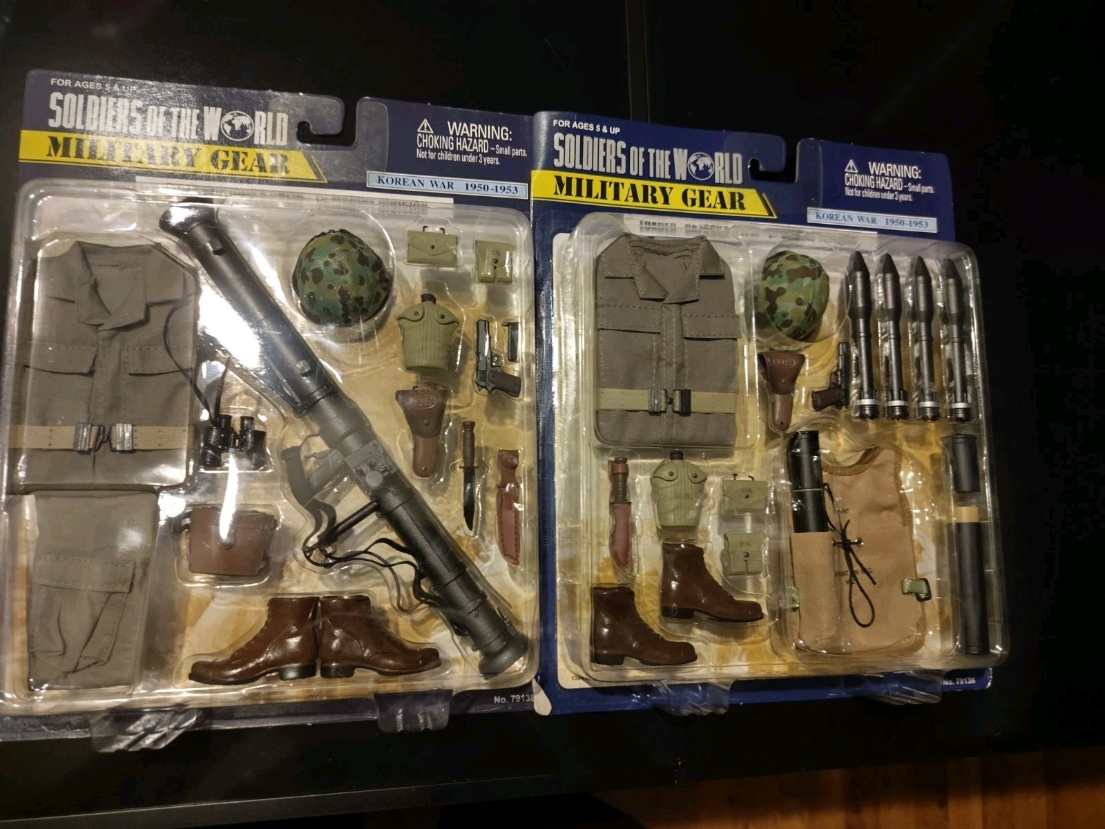 Soldiers Of The World Military Gear 1/6 Scale Lot Of 2 Korean War Sets Sealed