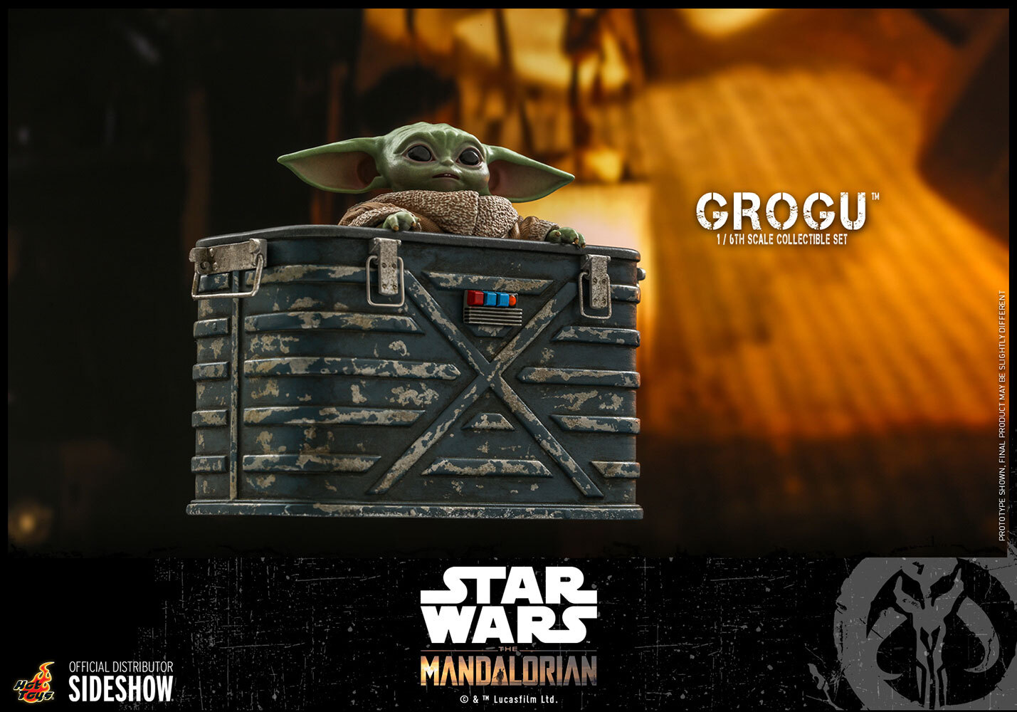 Hot Toys Grogu Star Wars Mandalorian The Child 1/6 Scale Figure Set TMS043 New