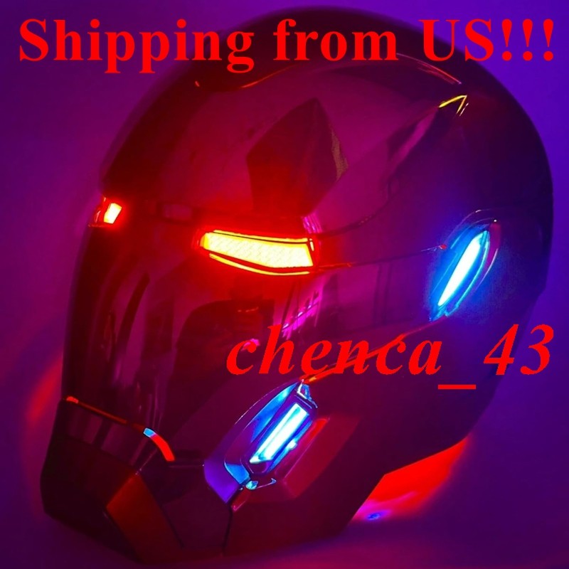 US!!! 2025 Iron Man MK50 Helmet 1:1 Wearable Voice Control Deformation Mask Prop