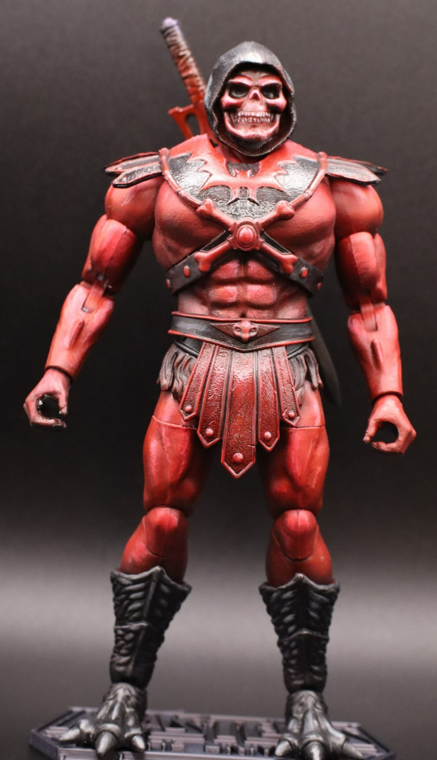 Custom MOTU-Inspired Action Figure – Red Skeleton 7&Prime;