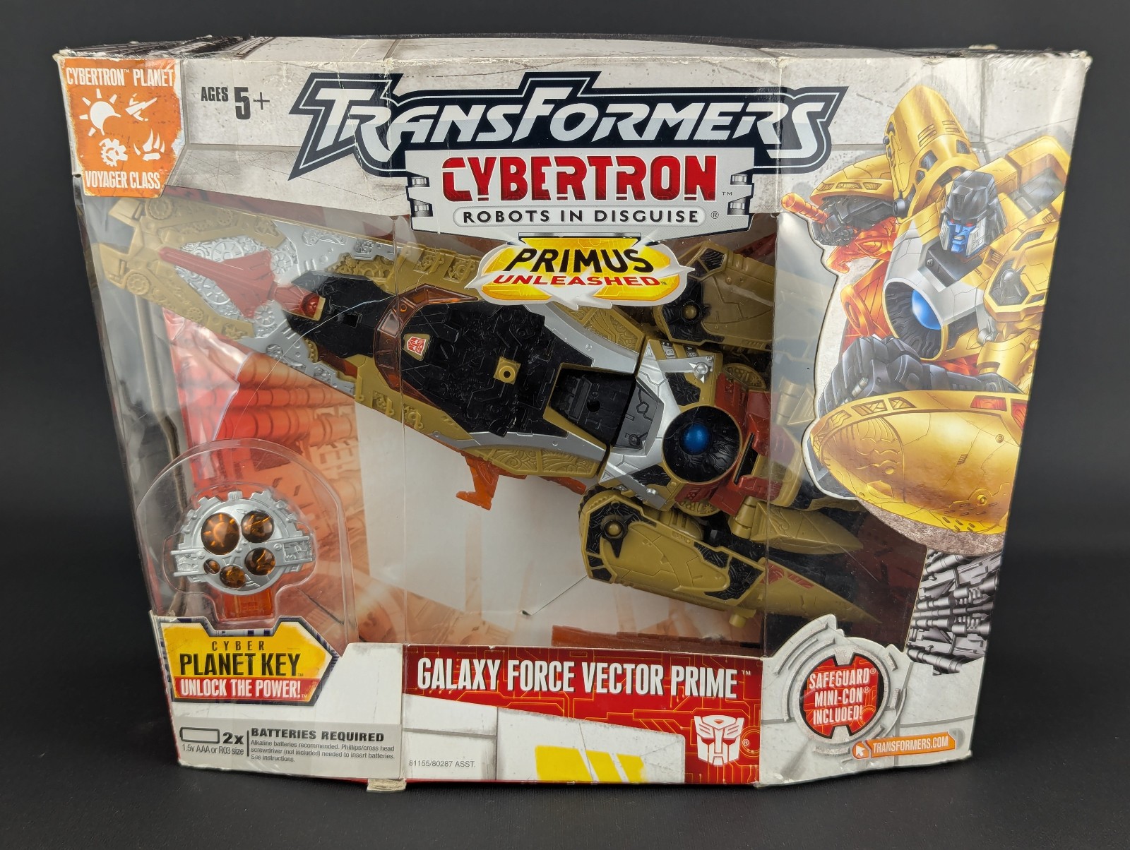 Transformers Cybertron Galaxy Force Vector Prime complete boxed Hasbro 2005