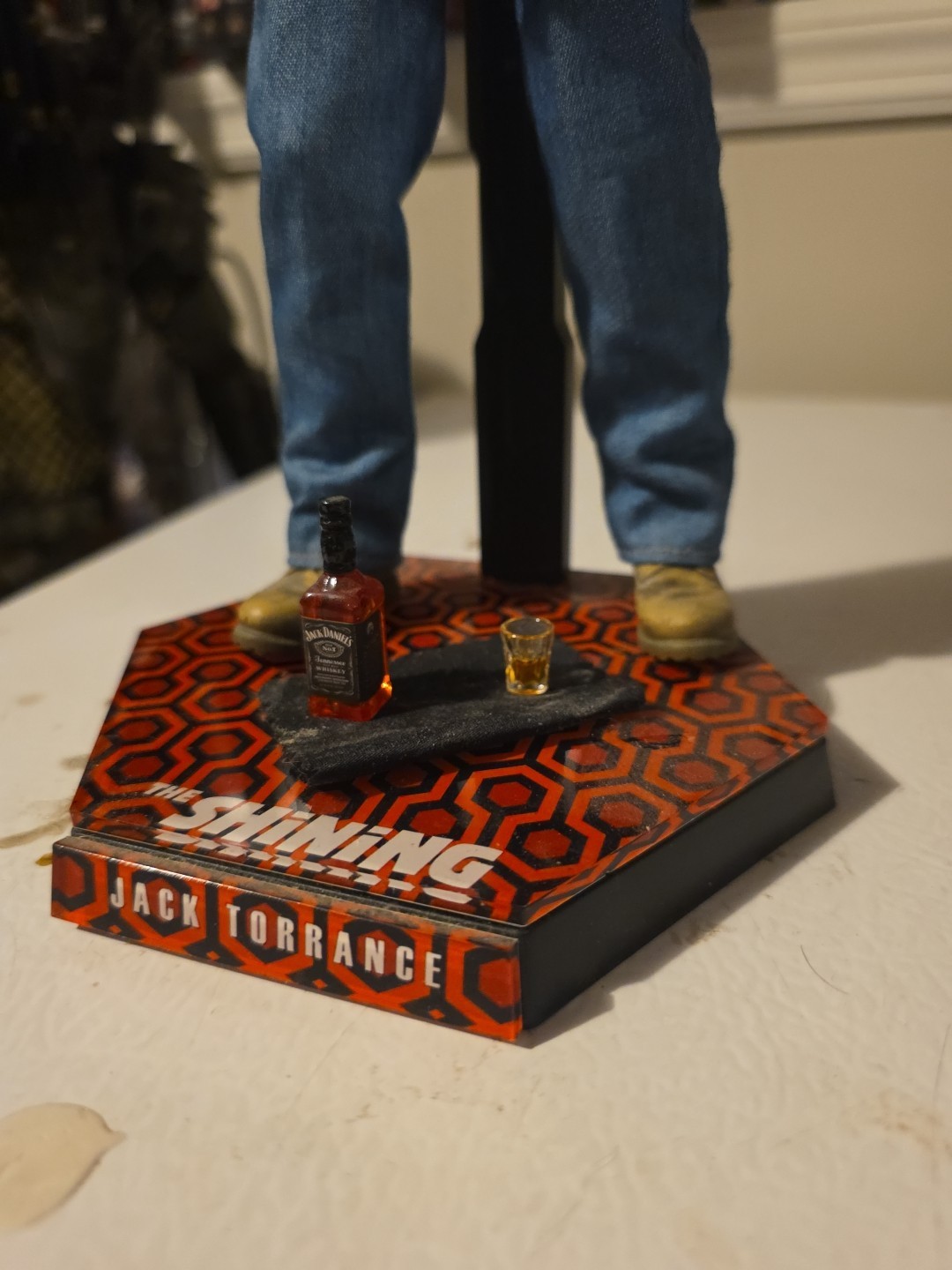 Custom 1/6 Scale Jack Torrence .the Shining. W/Custom Stand.real Metal Axe. Etc