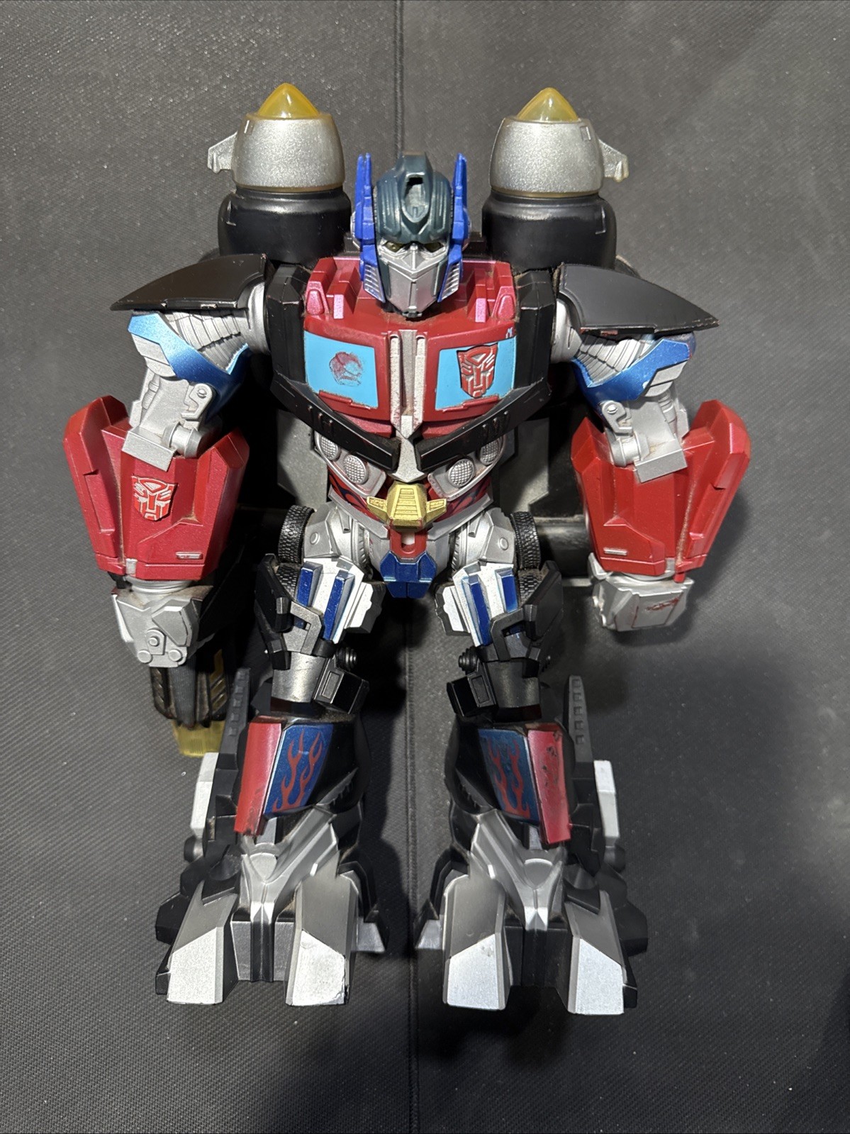 Hasbro Transformer Mega Power Bots Jet Optimus Prime 12&Prime; Figurine (USED) Works