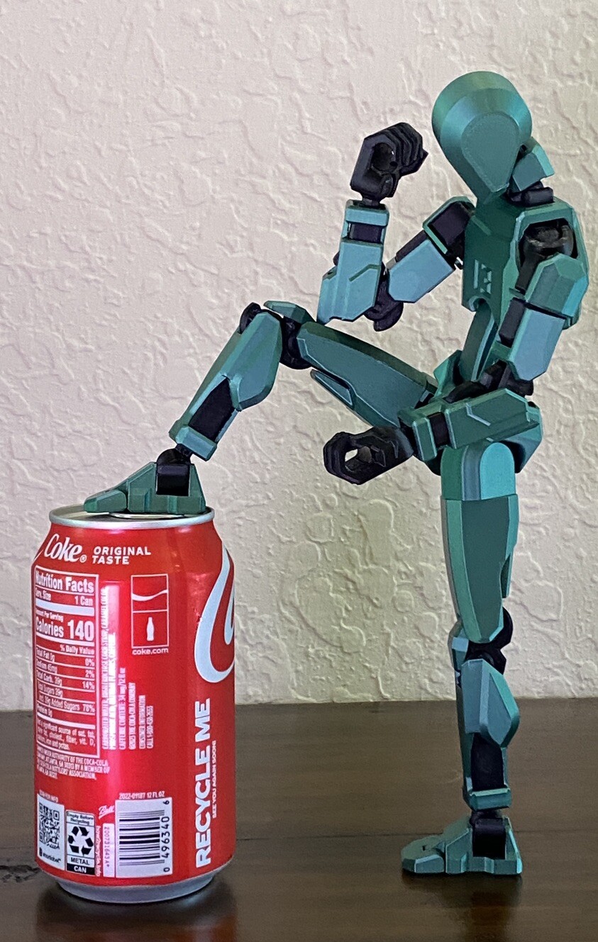 BIG Dummy 13 OXIDE GREEN Posable Action Figure Articulated Mannequin – 27 cm