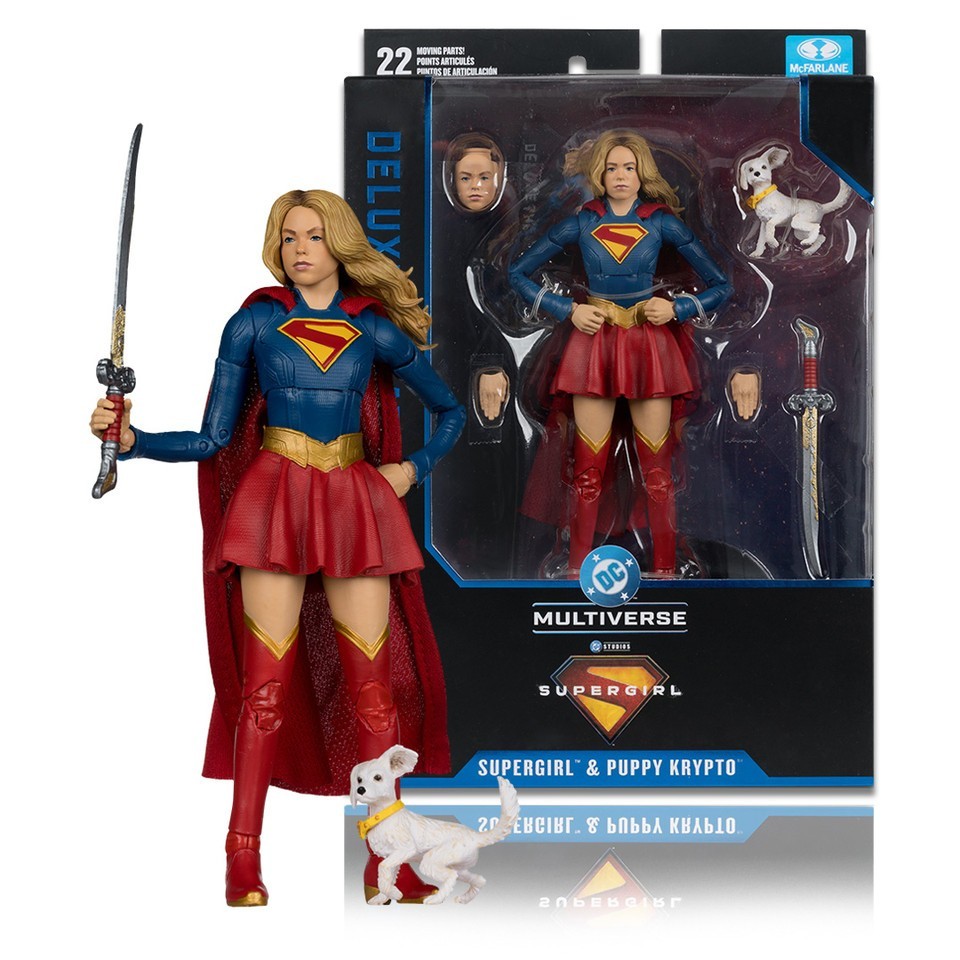 Supergirl and Baby Krypto figurine