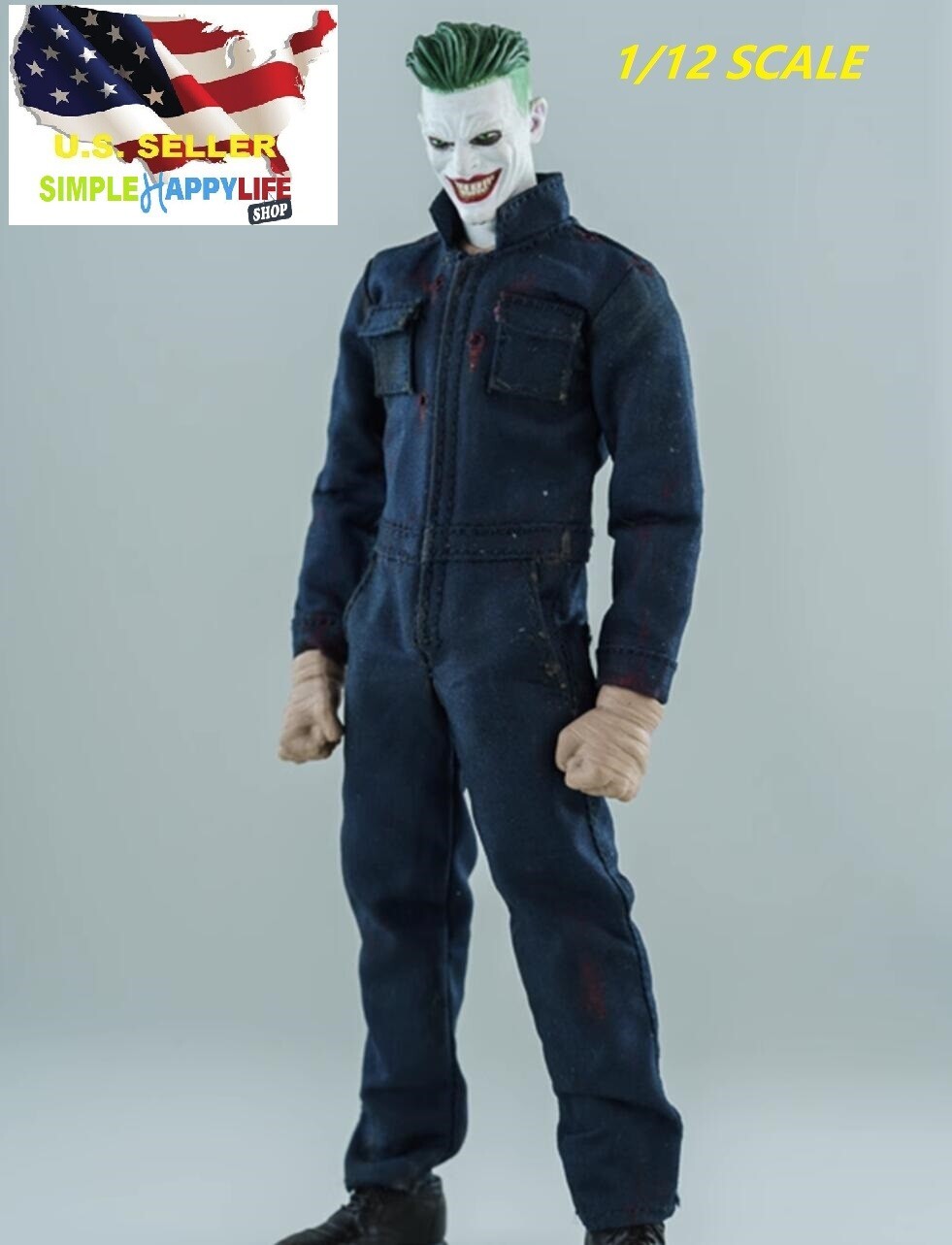 1/12 scale Navy jumpsuit for 6&Prime; figure SHF Nota Mezco MixMax PHICEN ❶USA❶