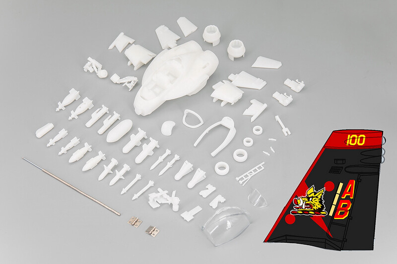 F/A-18F Fighter Aircraft Cute Version 3D Printed static Models