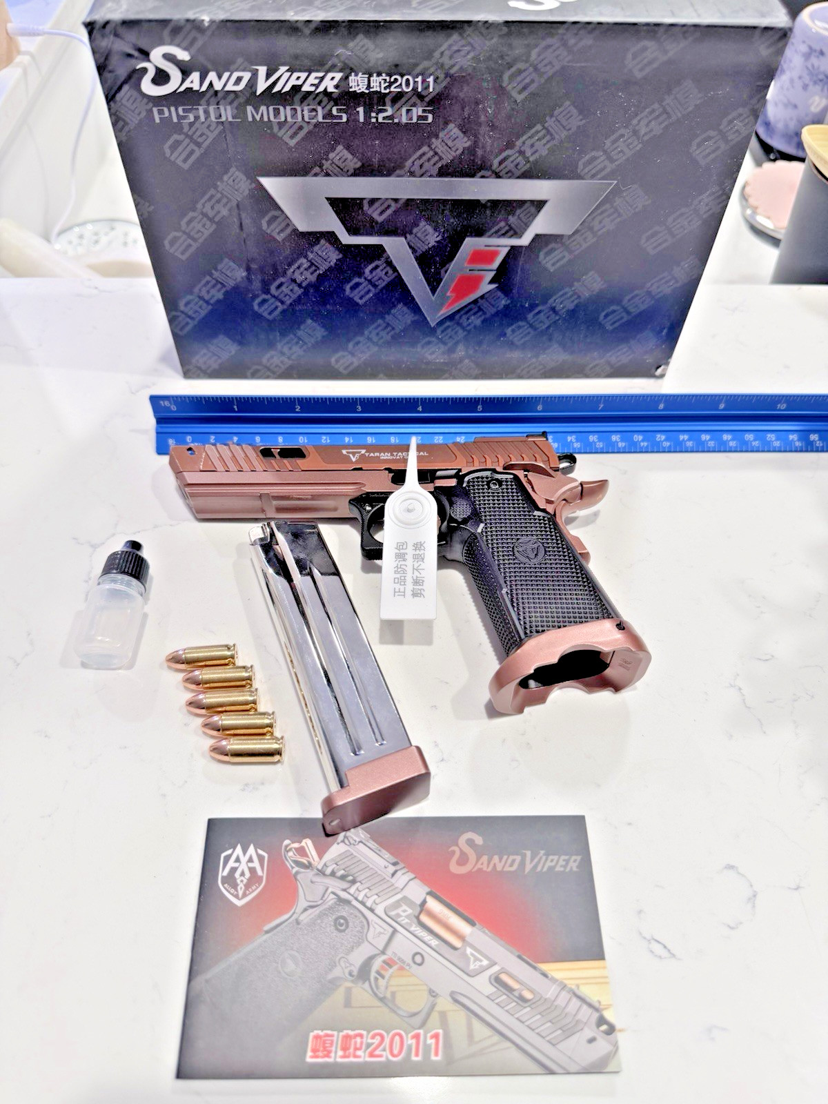 TTI Sand Viper 1:1.5 metal gun Tarun Tactical John Wick toy pistol Collectible