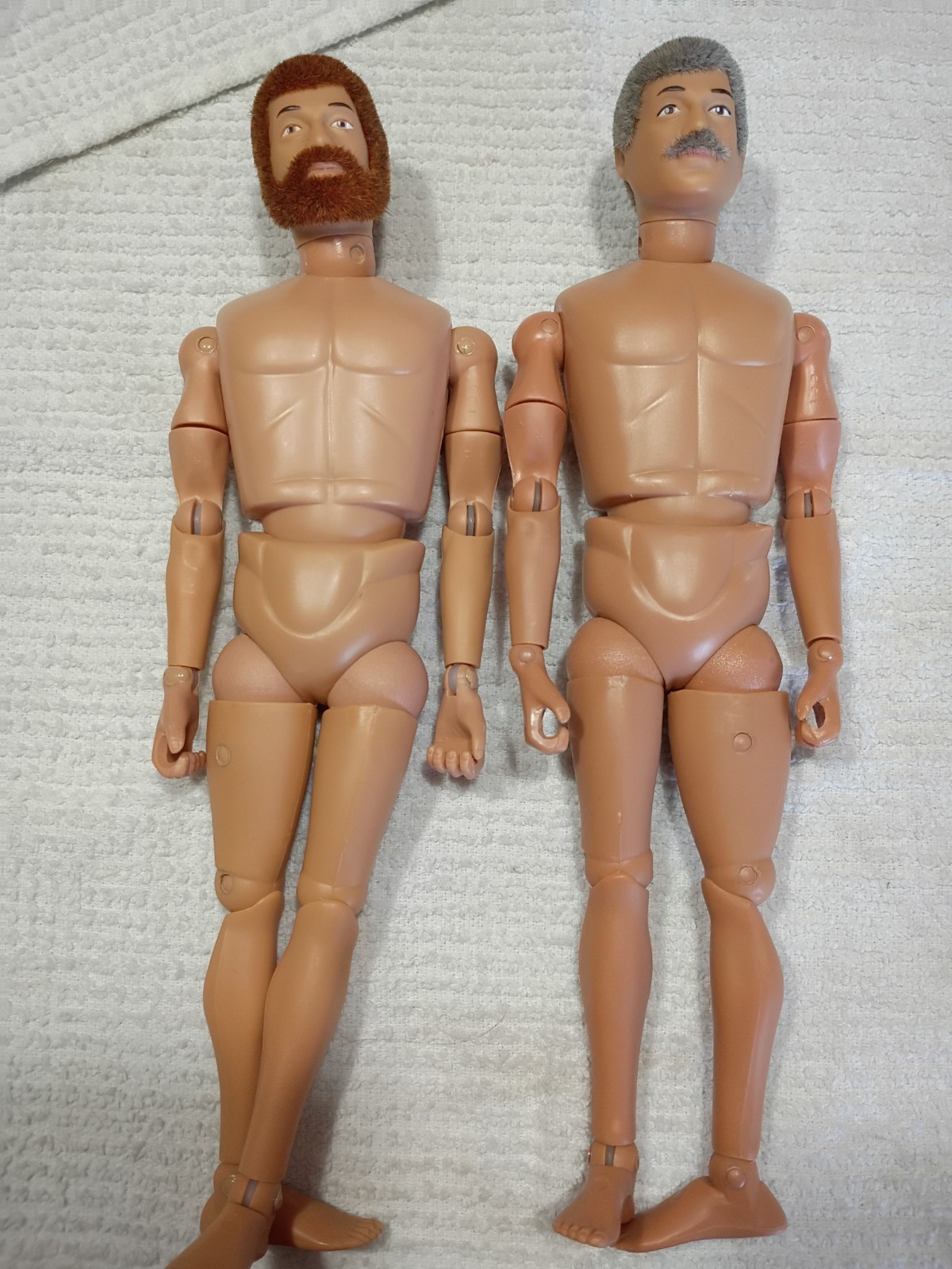 Cotswold 12&Prime; flocked hair action figure 2pc lot
