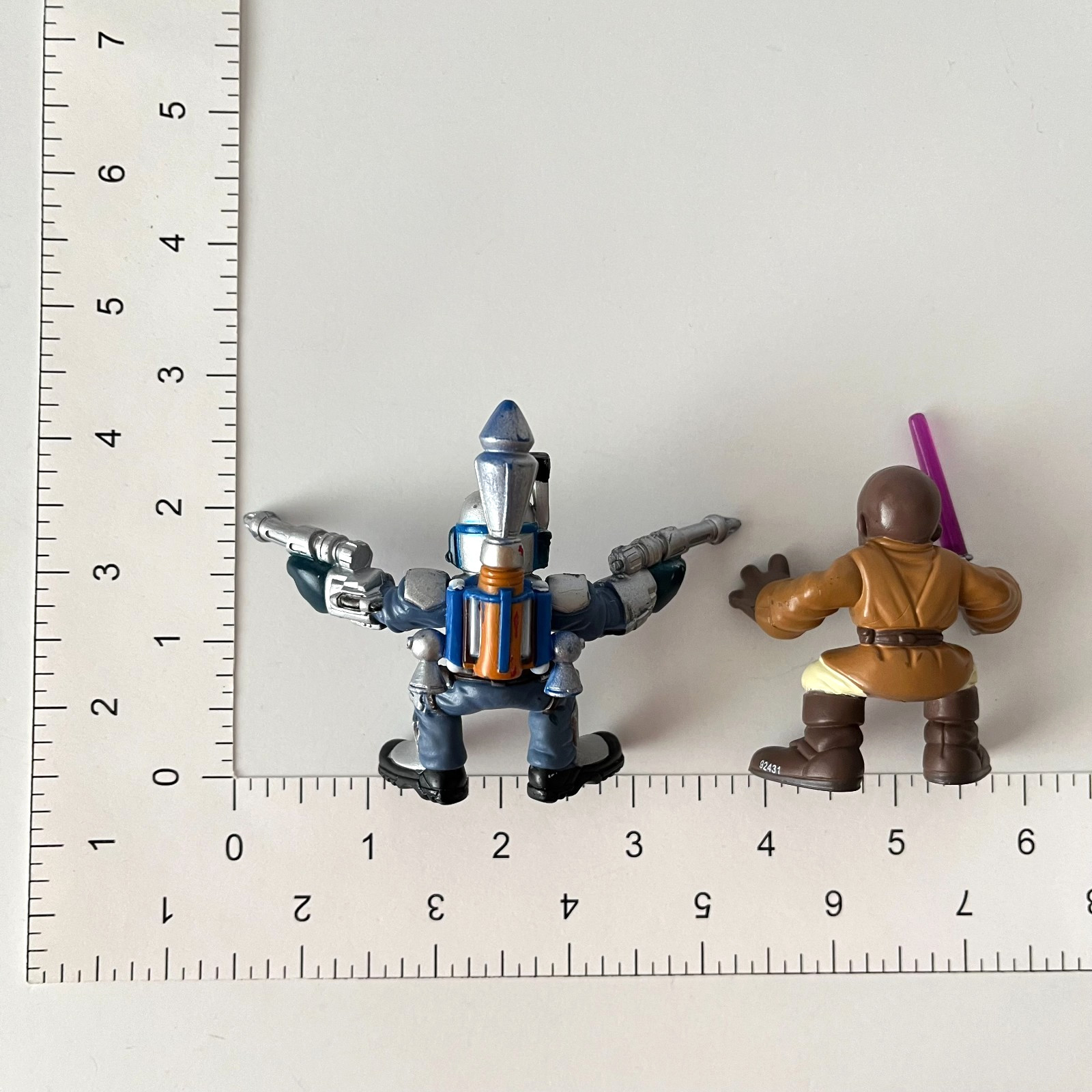 Star Wars Galactic Heroes Figures Jango Fett and Mace Windu Playskool Lot 2