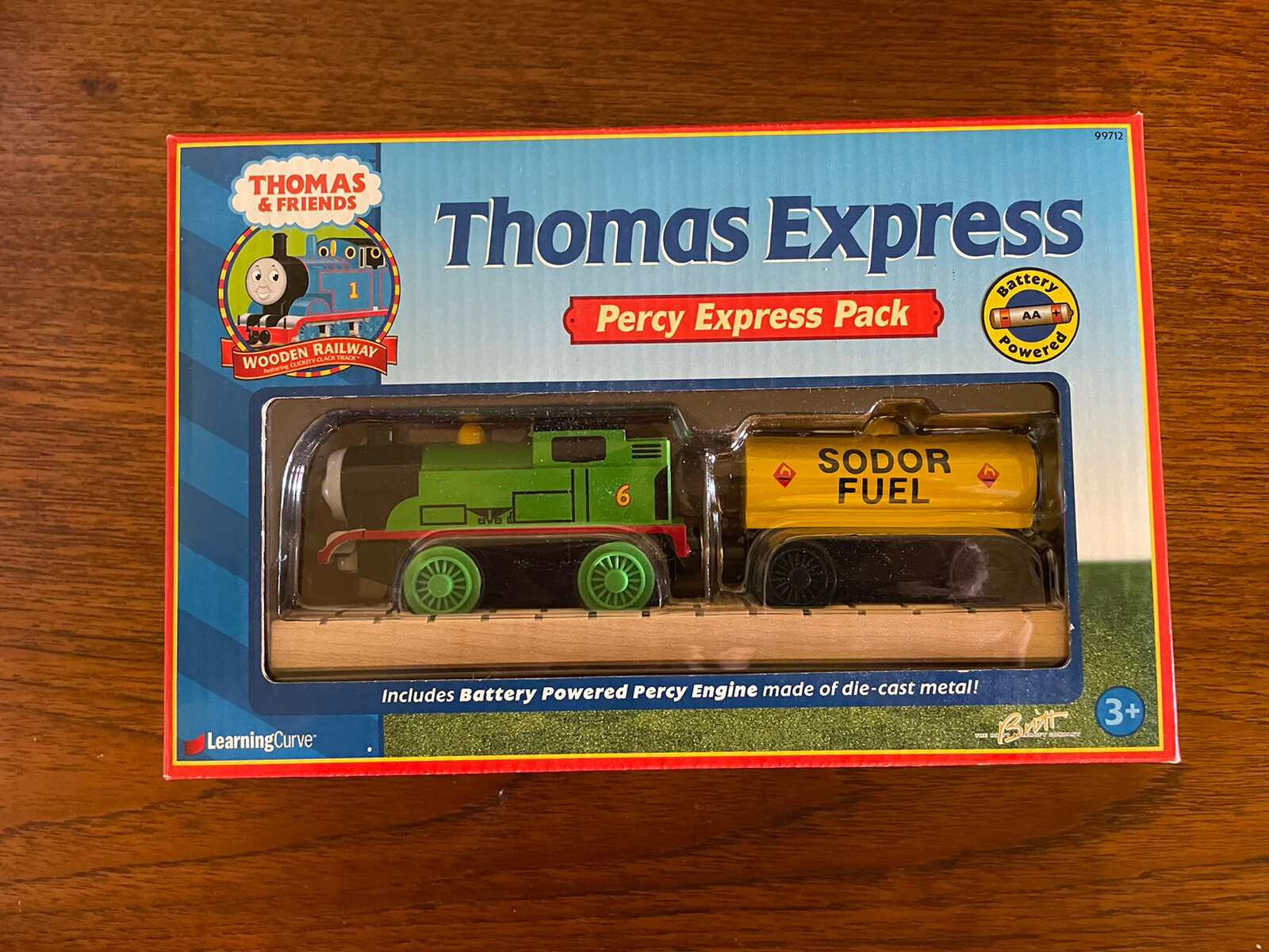 Learning Curve Wooden/Diecast Thomas Train Battery Operated Percy Express Pack!