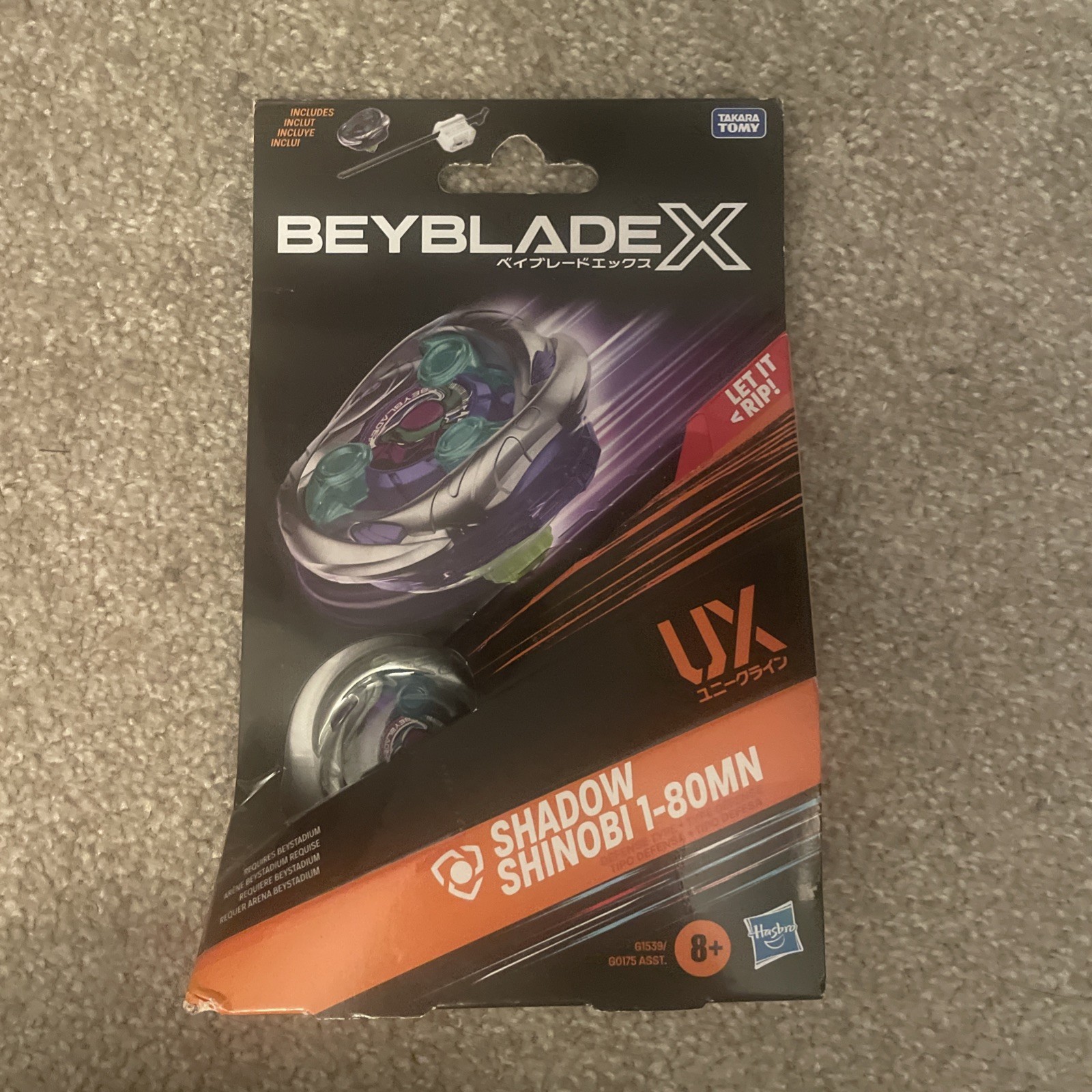 Beyblade X Shadow Shinobi 1-80MN (UX Series) Hasbro