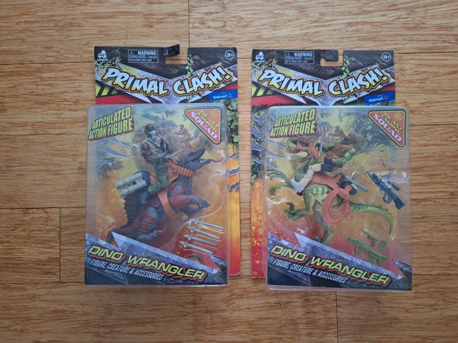 Lanard Primal Clash Dino Wrangler Figure Set of 2 Walmart Exclusive Read