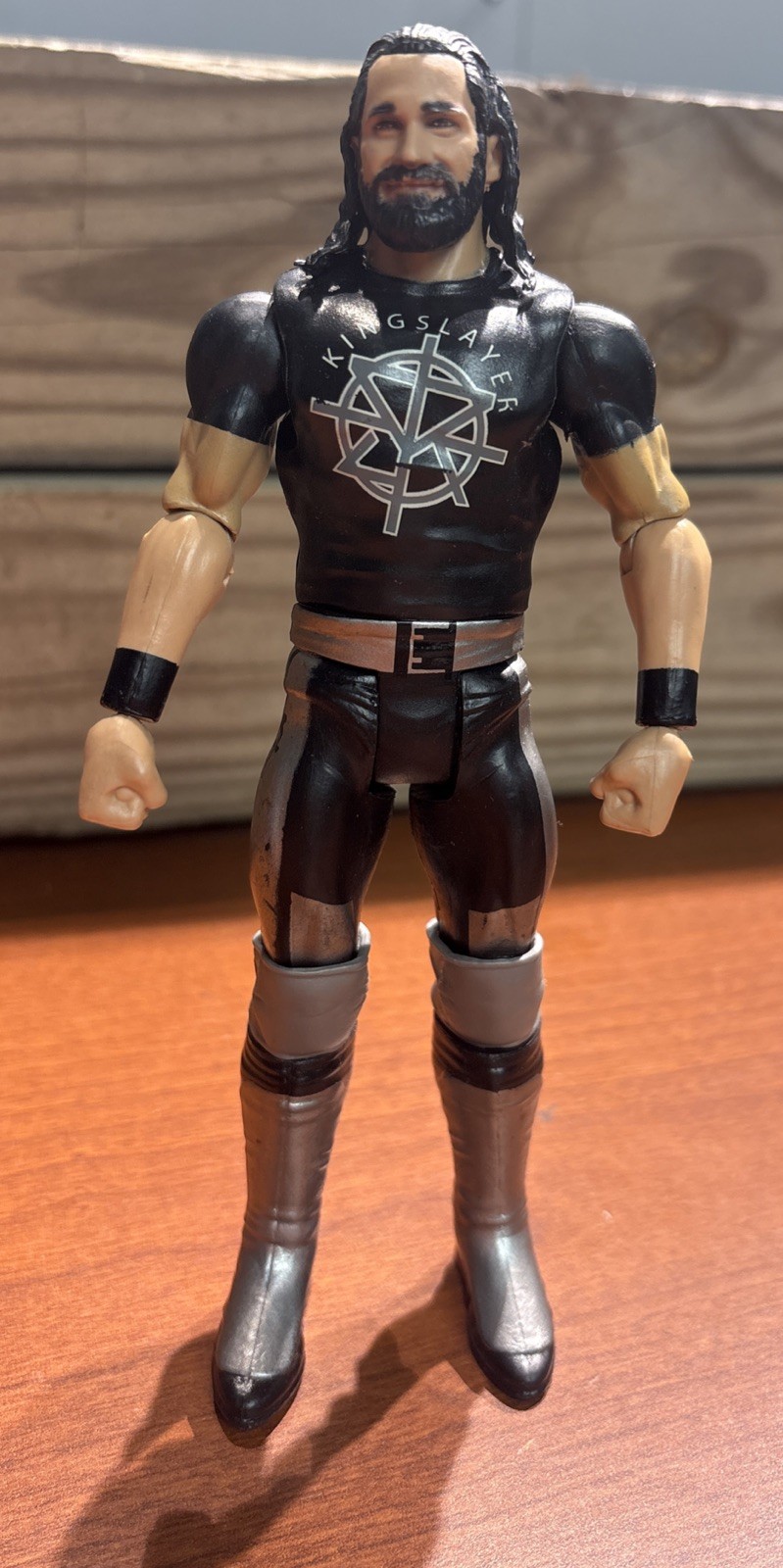 2017 Seth Rollins Kingslayer Shield Action Figure Mattel WWE NXT. Wrestling Fig