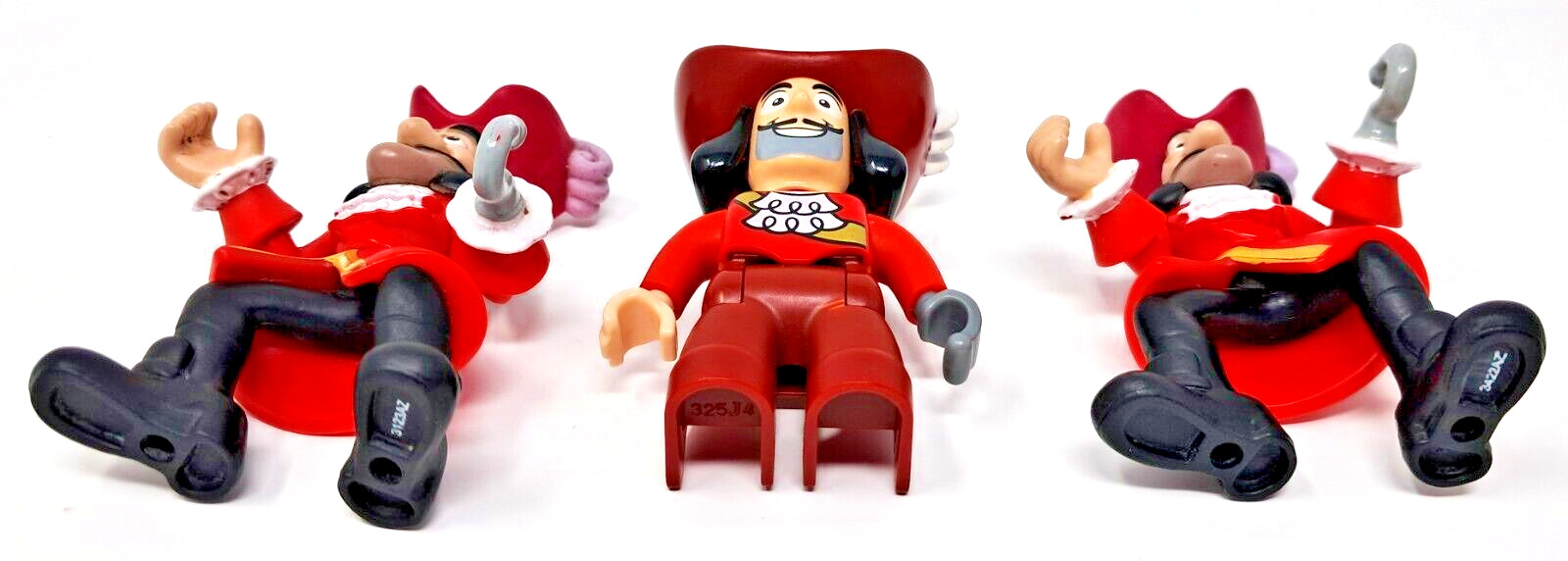 Captain Hook Lego Duplo Figure + Jake & the Neverland Pirates x 2 Mattel Disney