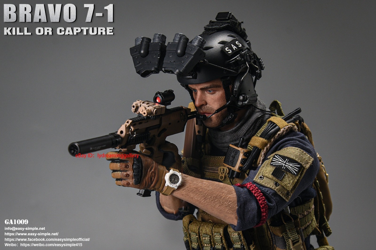 EASY&SIMPLE GA1009 BRAVO 7-1 KILL OR CAPTURE 1/6 Limited Edition Action Figure