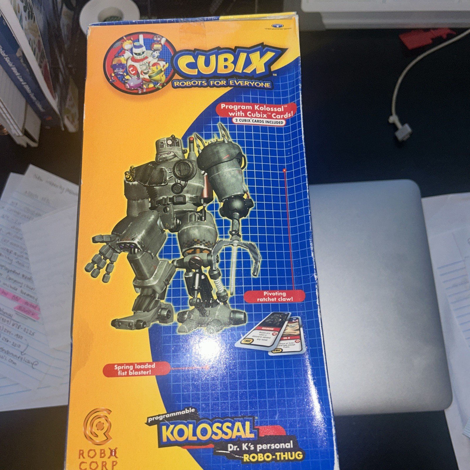 Trendmasters Programmable « Cubix: Robots for Everyone » KOLOSSAL Bot 2001 New NIB