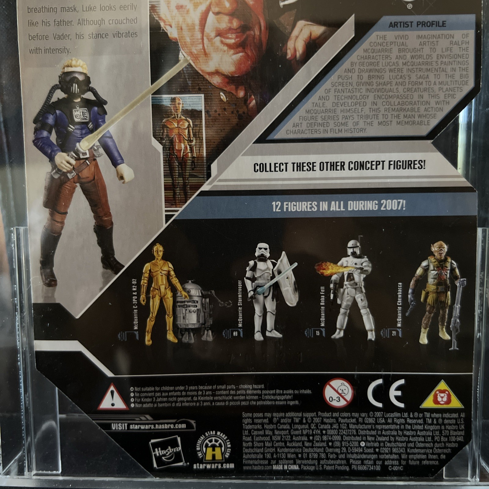 McQuarrie Luke Skywalker Concept AFAM 9.0 Star Wars Celebration Exclusive 2007