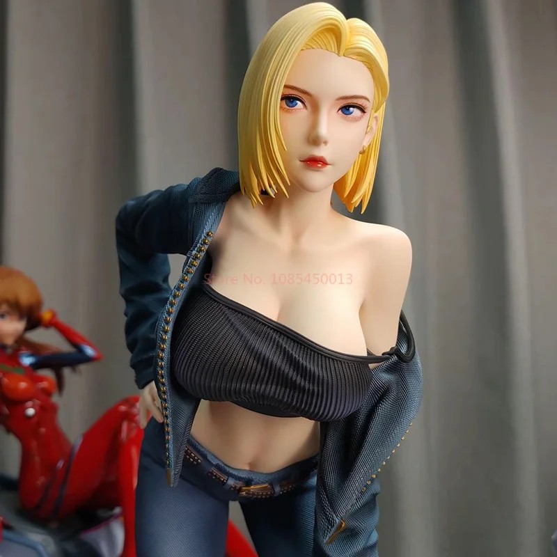 NEW Anime Figure Inspired by Android 18 PVC Model Doll Statue 32cm Unbranded