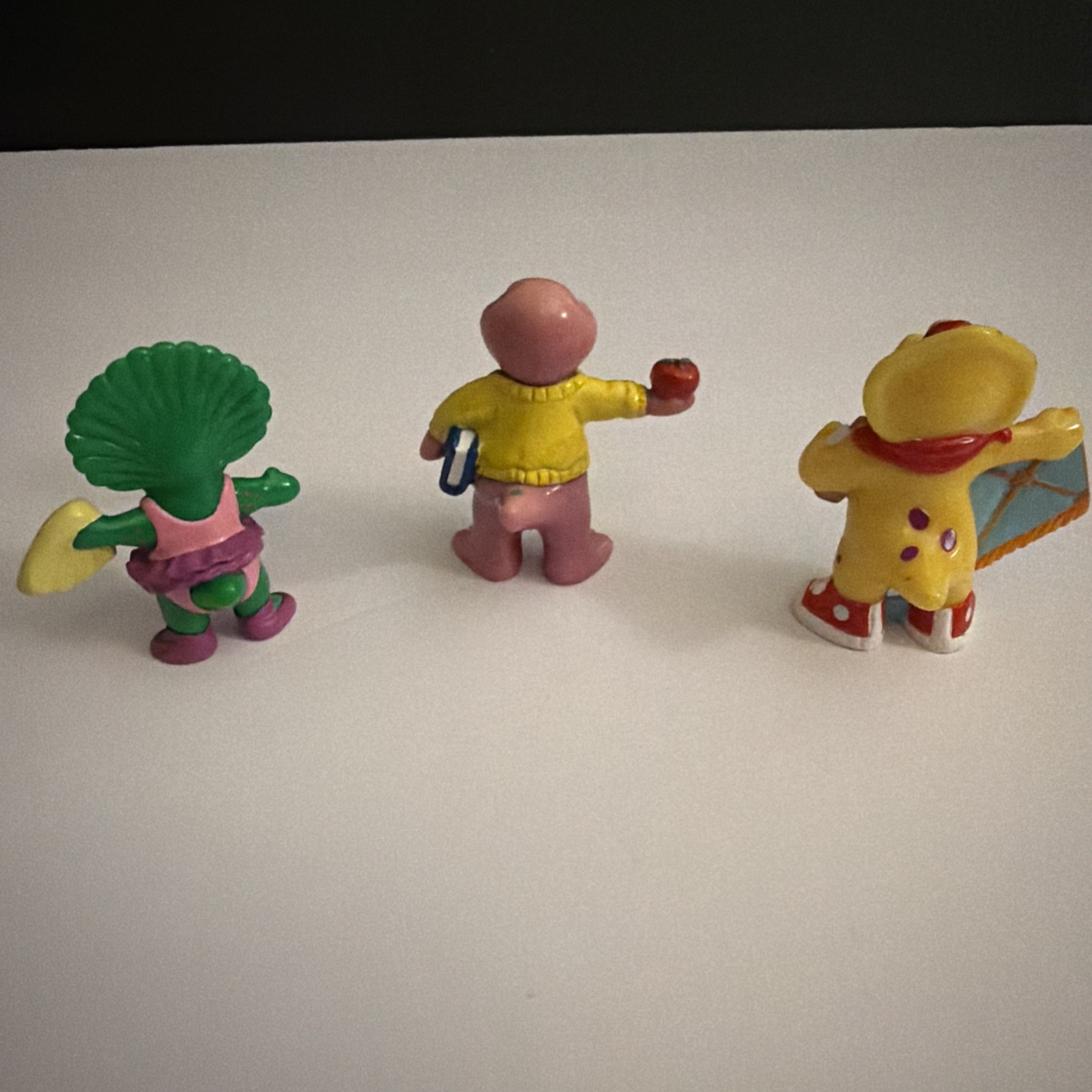 Barney & Friends Baby Bop BJ Dinosaur PVC Figures Playskool The Lyons Group Vtg