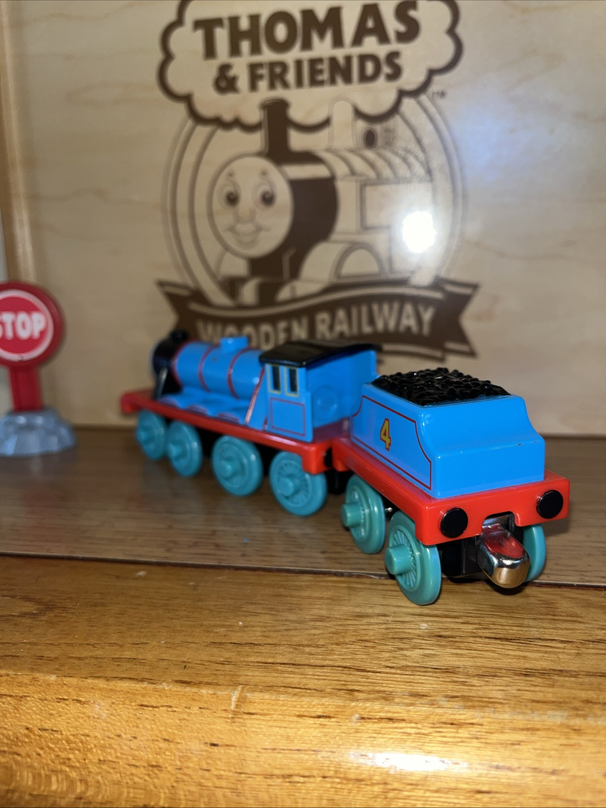 GORDON ! INTERACTIVE RAILWAY THOMAS FRIENDS TRAIN ! DIECAST FOR WOODEN RAILWAY