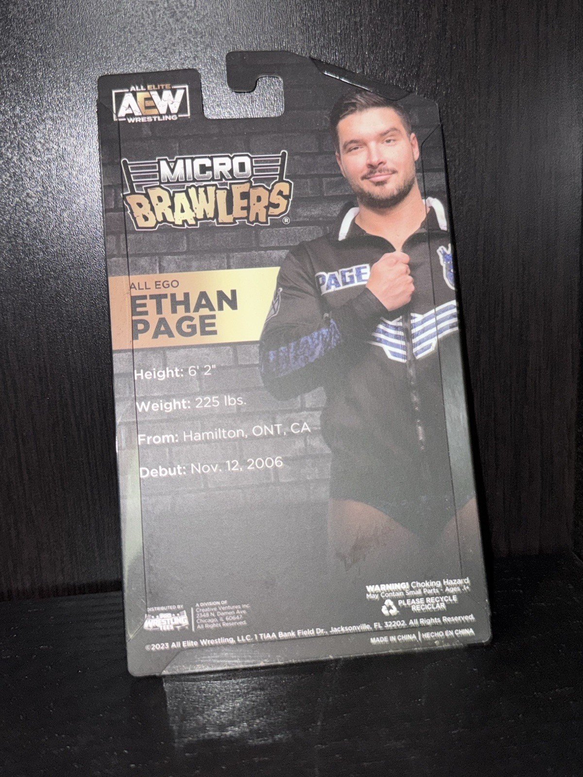All Ego Ethan Page Micro Brawler W/ Protector AEW