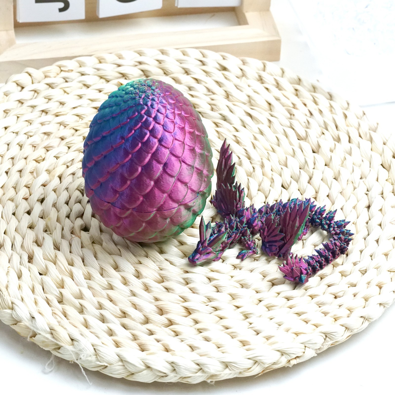 3D Printed Pterosaur Egg Model,Articulated Animals figure,Fidget Toys Home Decor